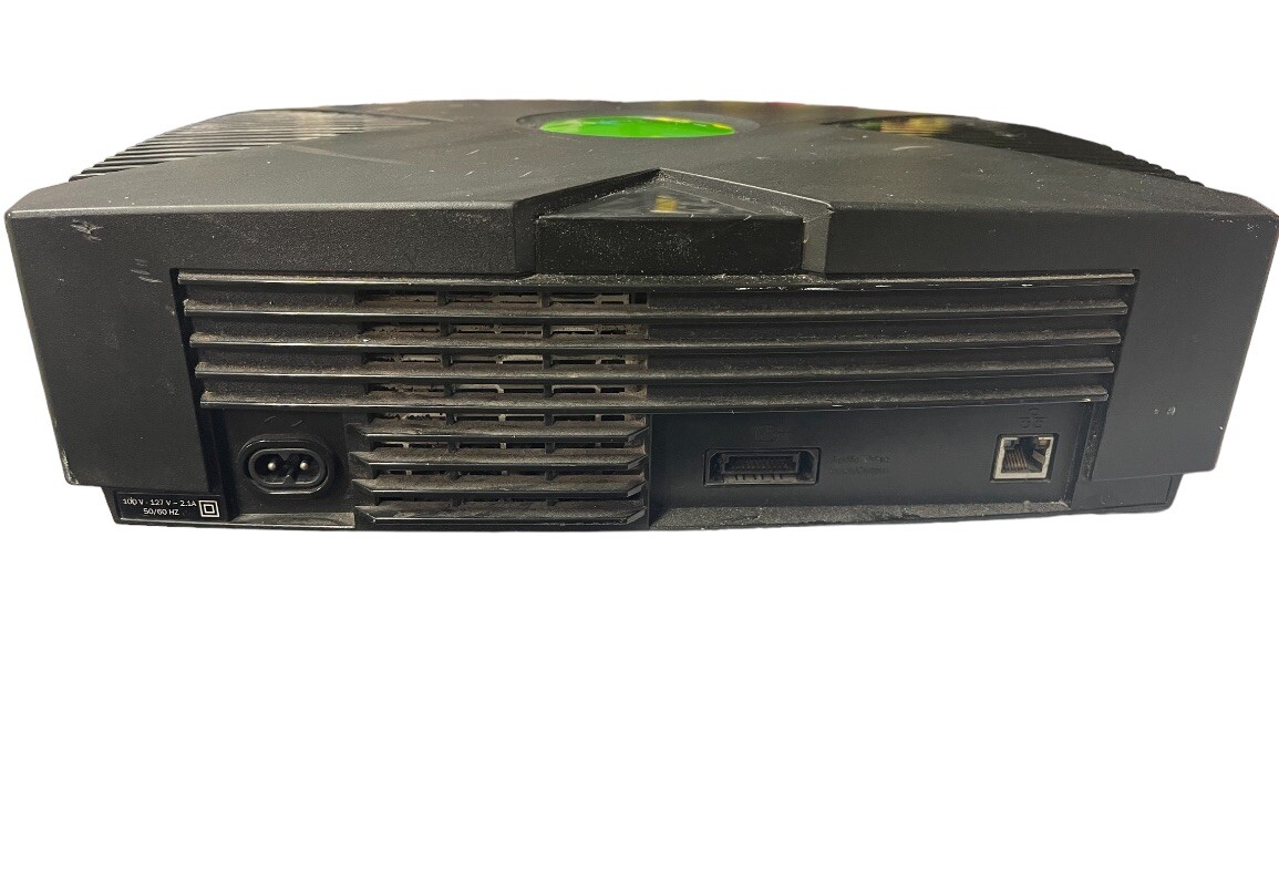 XBOX Microsoft Original Xbox Console Gaming System Black C01713 + 3 Controller