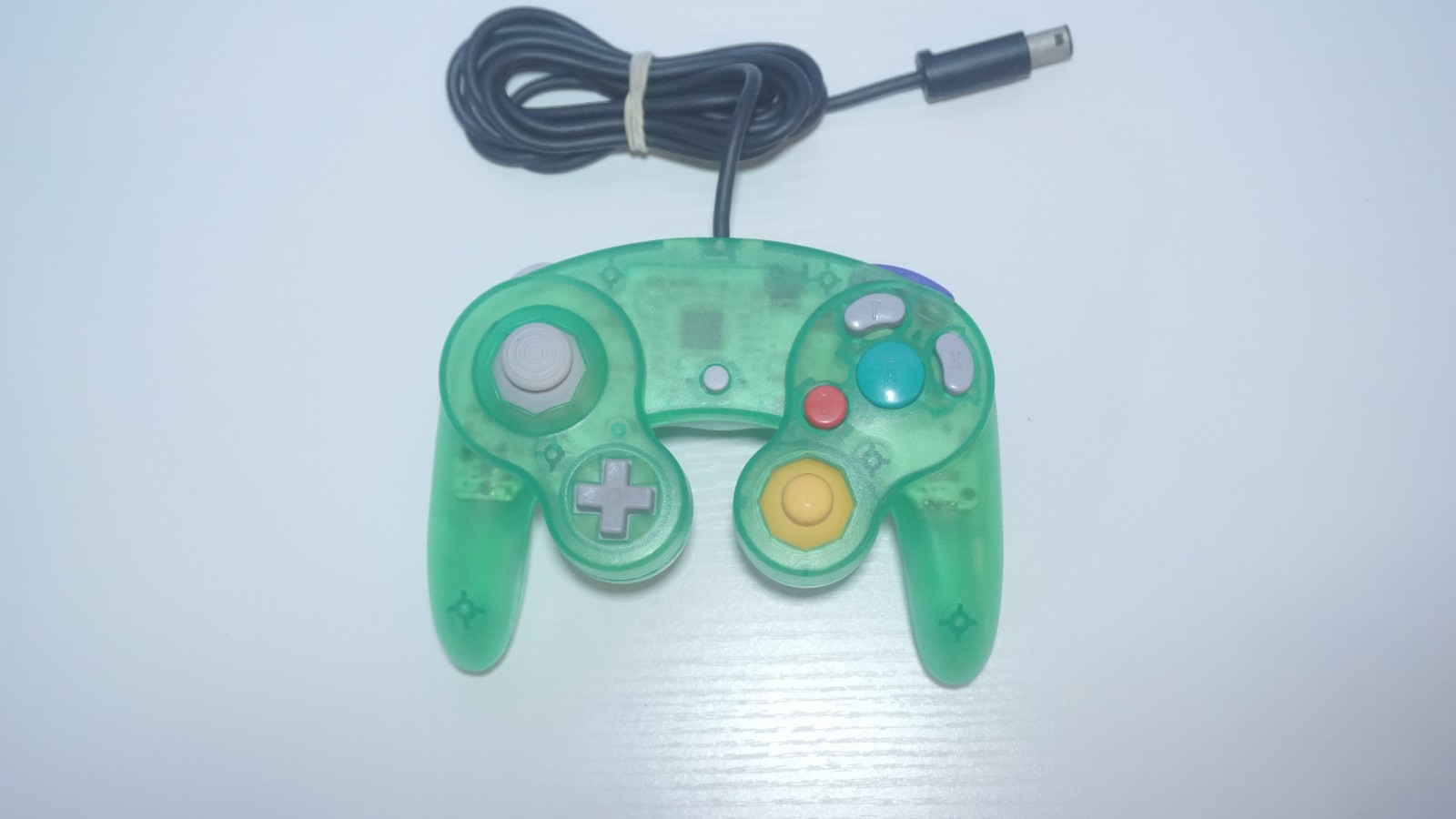 Clear Emerald Green Nintendo GameCube DOL-001 (USA) with Green LED & Controller