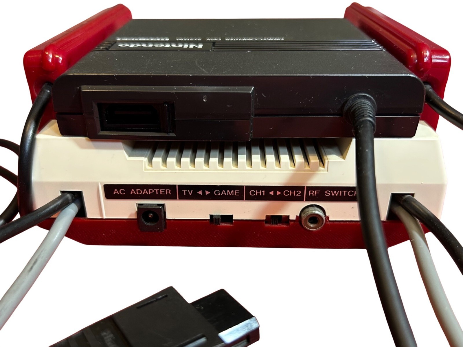 Nintendo Famicon Console & RAM Adapter + Controllers & Cables