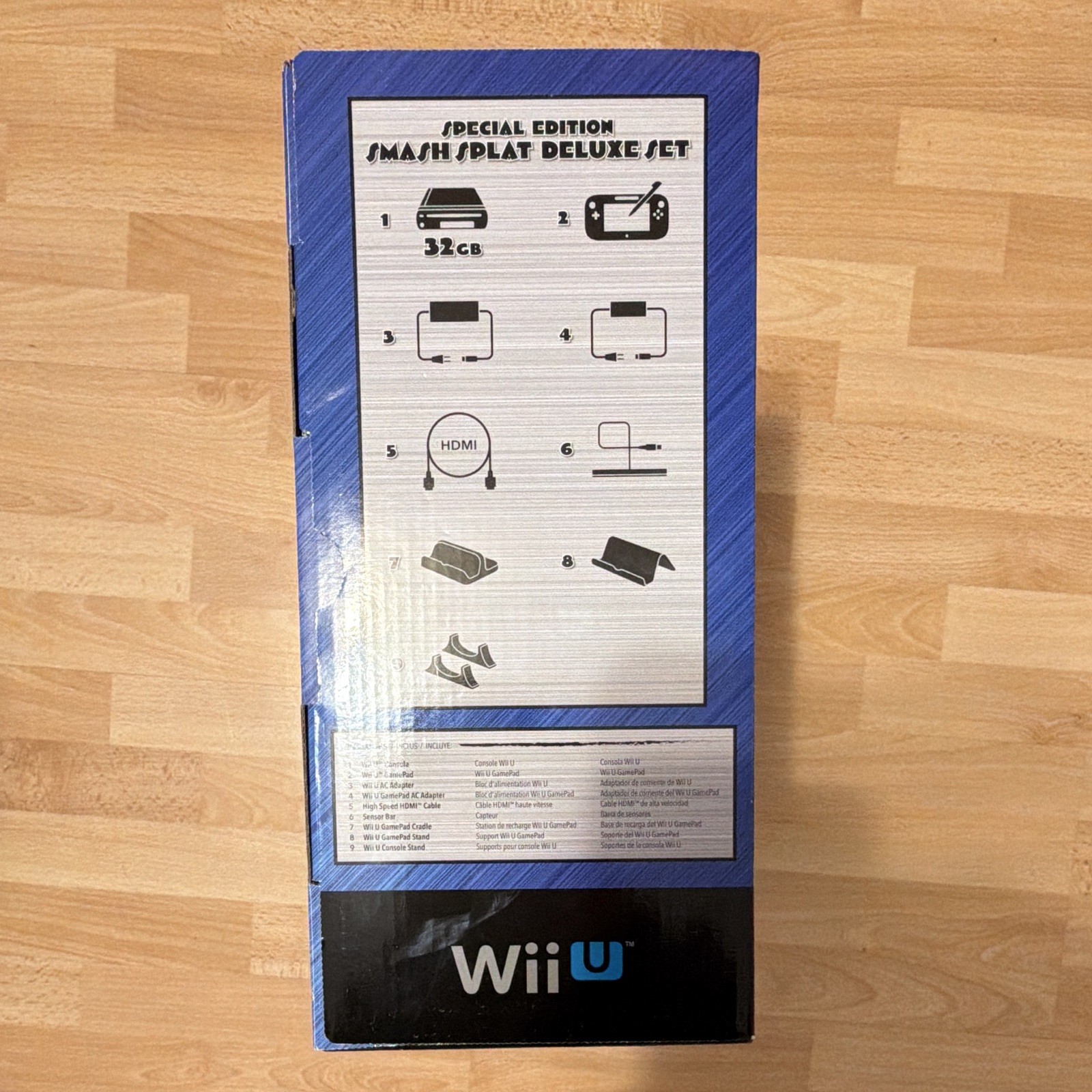 NEVER OPENED Nintendo Wii U Special Edition Smash Splatoon Deluxe Set 32GB Black