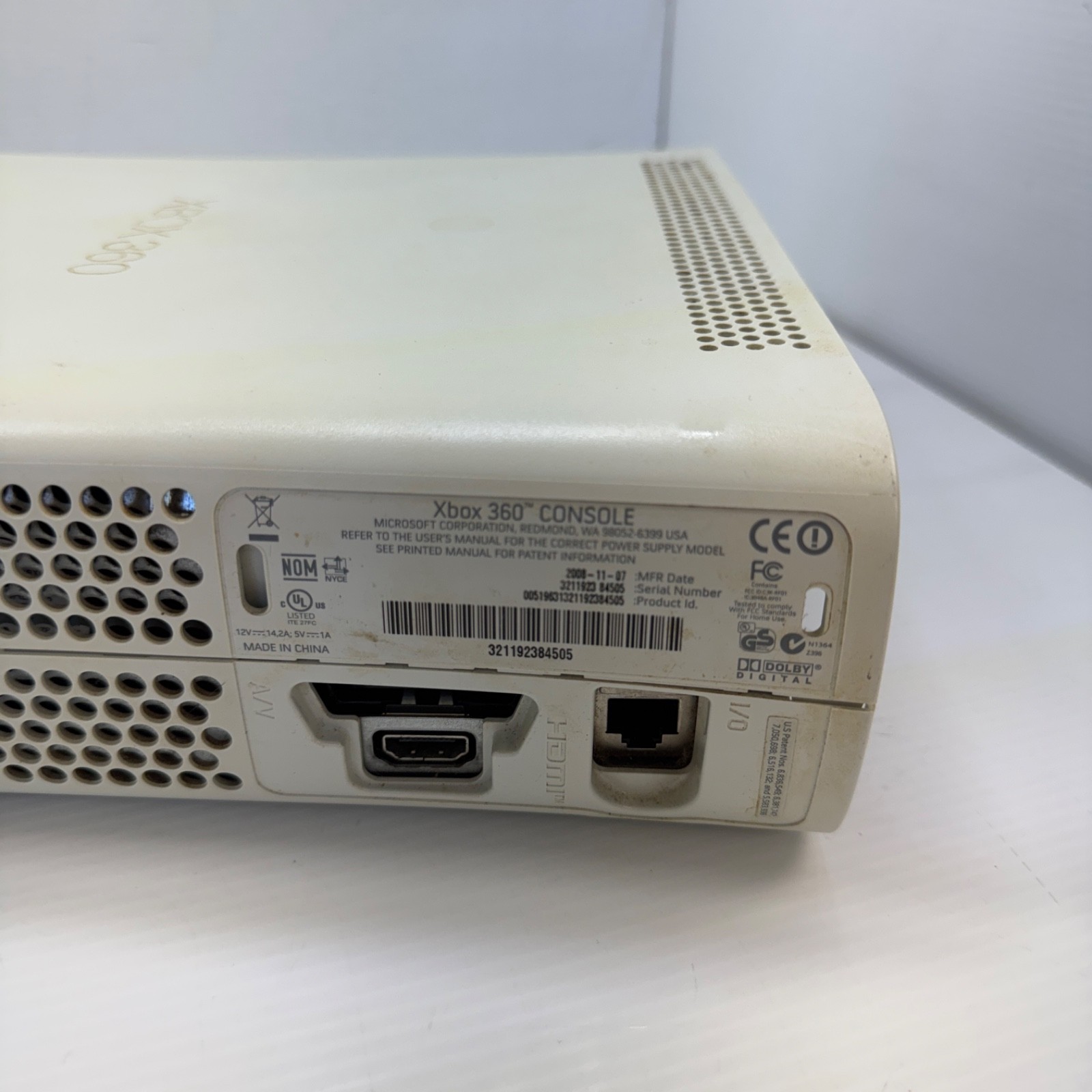 Official Microsoft Xbox 360 60GB Console & Wires! Works
