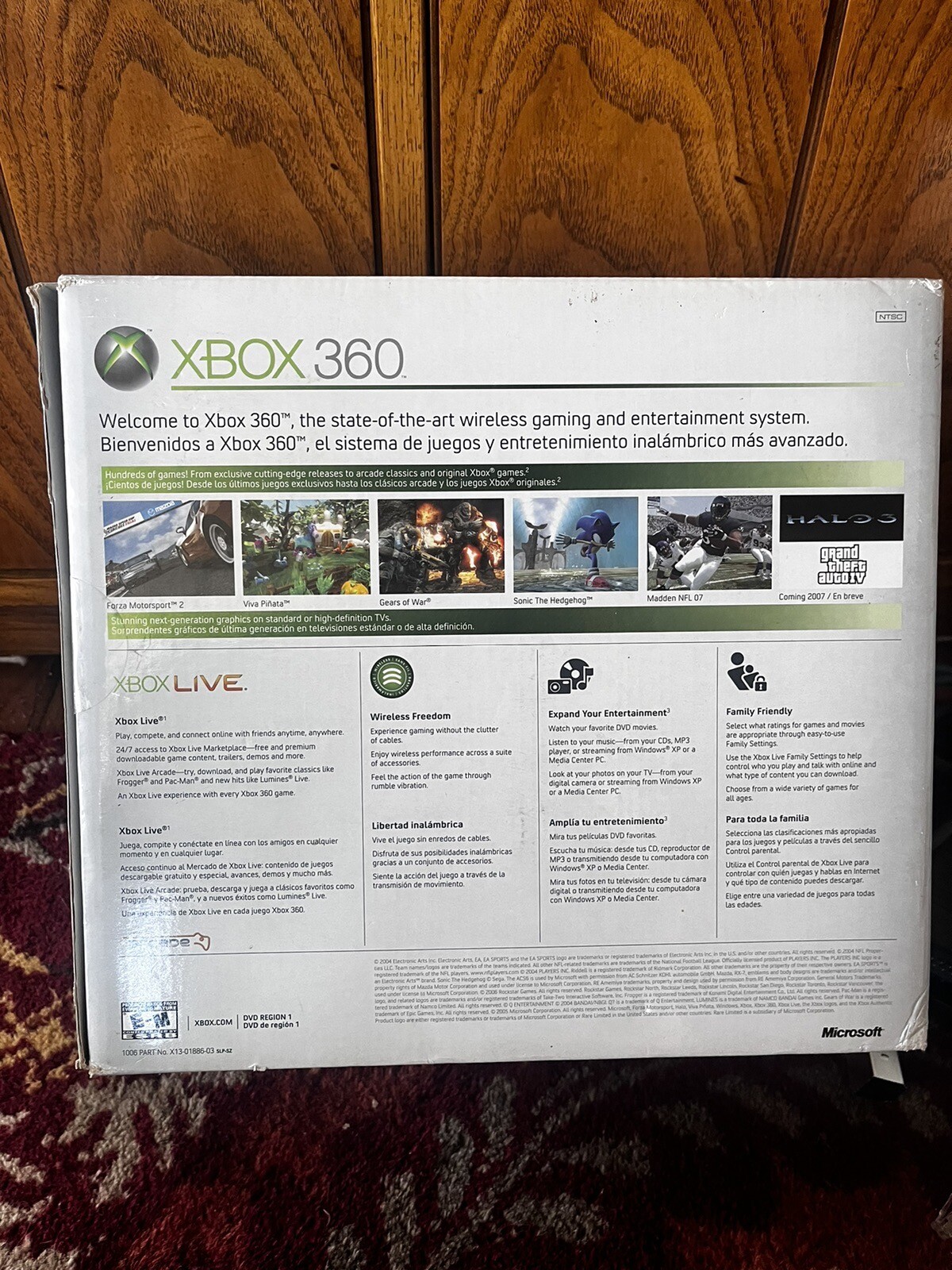 Xbox 360 Live 2007 White W/ Cables, Controller, Instructions IOB