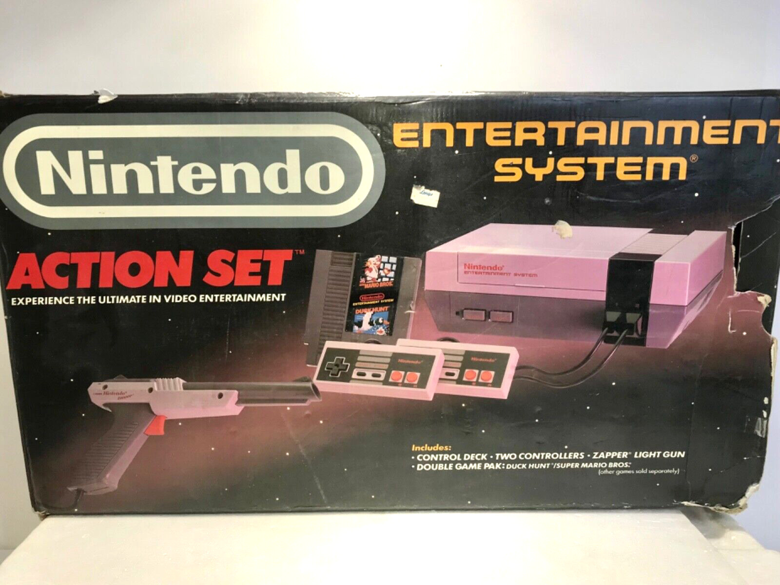 Original Nintendo Entertainment System: Action Set (NES) Gray Gun Tested