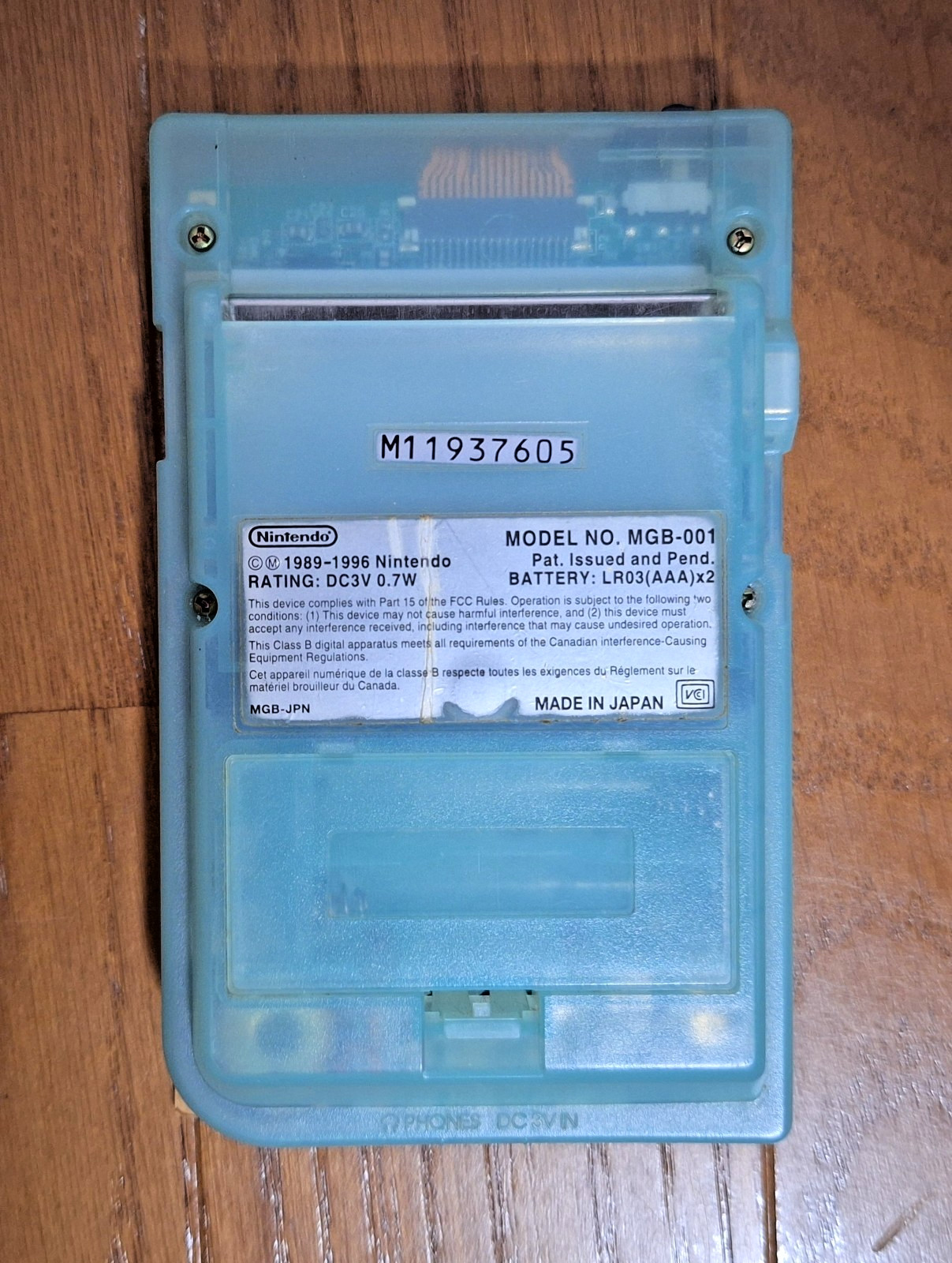 Gameboy Pocket Ice Blue Console GBP *GREAT CONDITION – COLLECTORS ITEM* In Stock