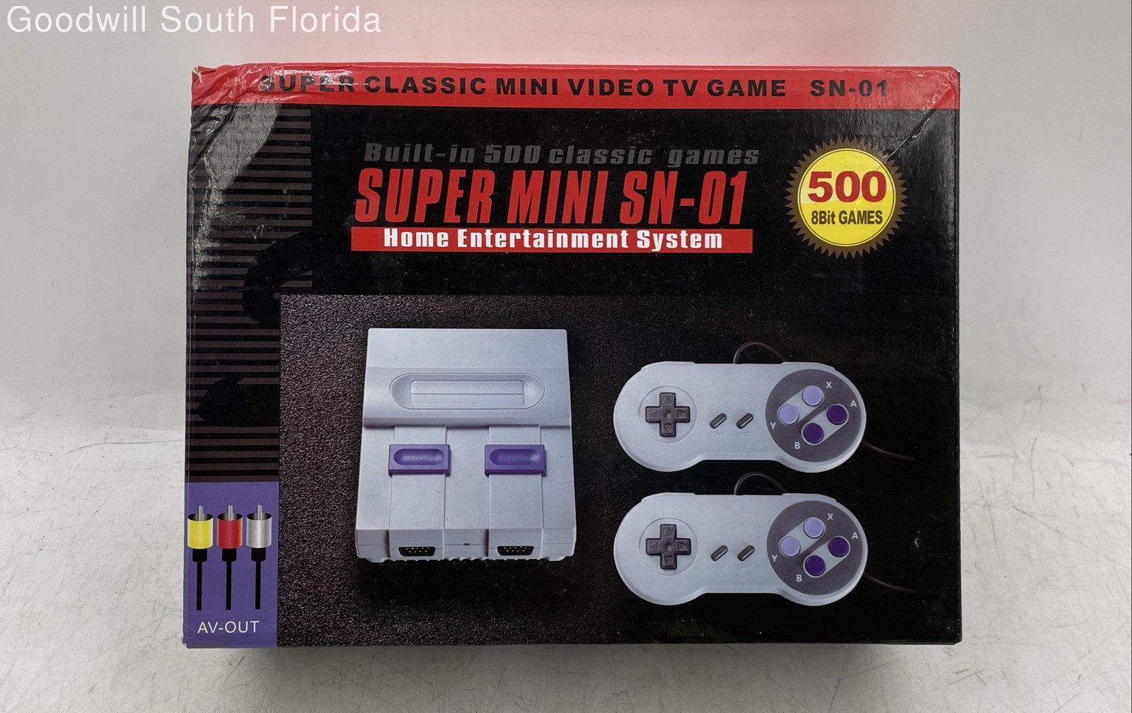 Super Mini SN-01 Classic Plug-In-Play Micro Home Video Game Console Not Tested