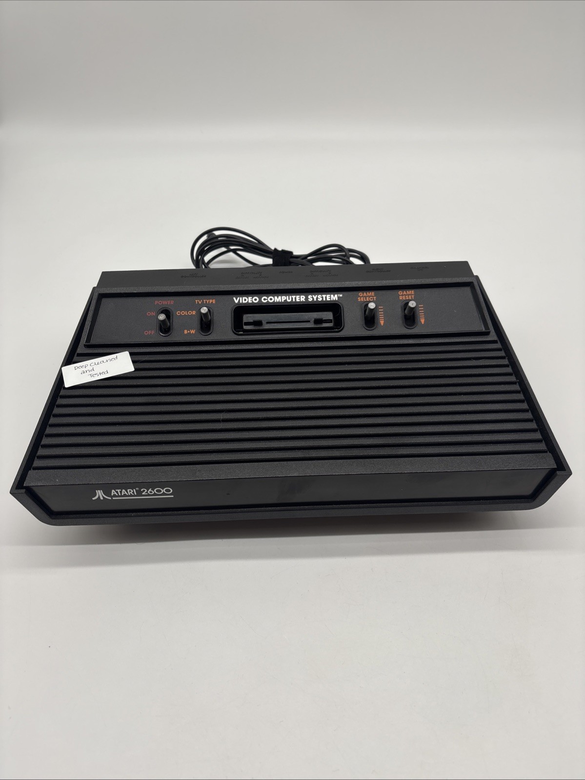 Vintage ATARI 2600 Darth Vader Video Computer System Black Console RECONDITIONED