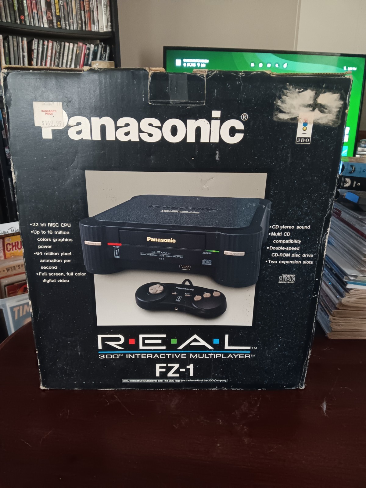 Panasonic 3DO REAL FZ-1 Console System: OEM Controller Works Doesn’t READ DISCS