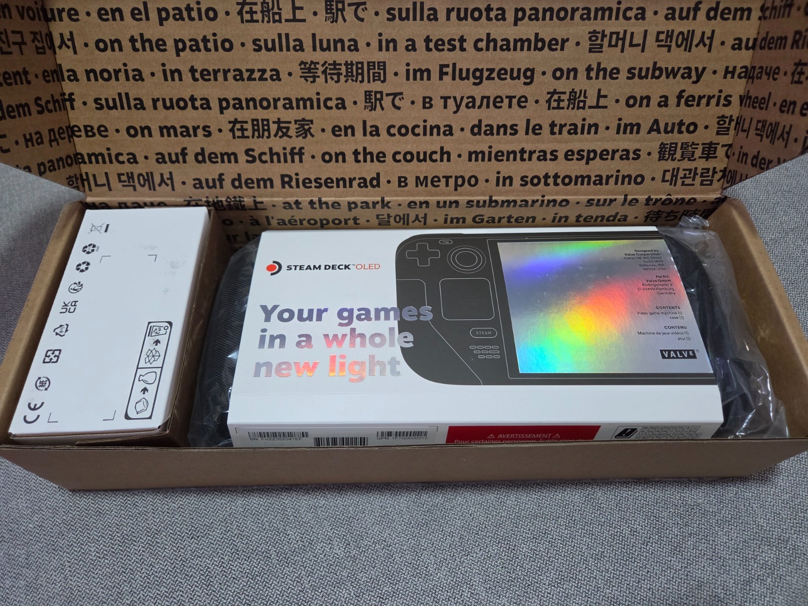 Valve Steam Deck OLED 2TB Killswitch Case, carrying case, charger included
