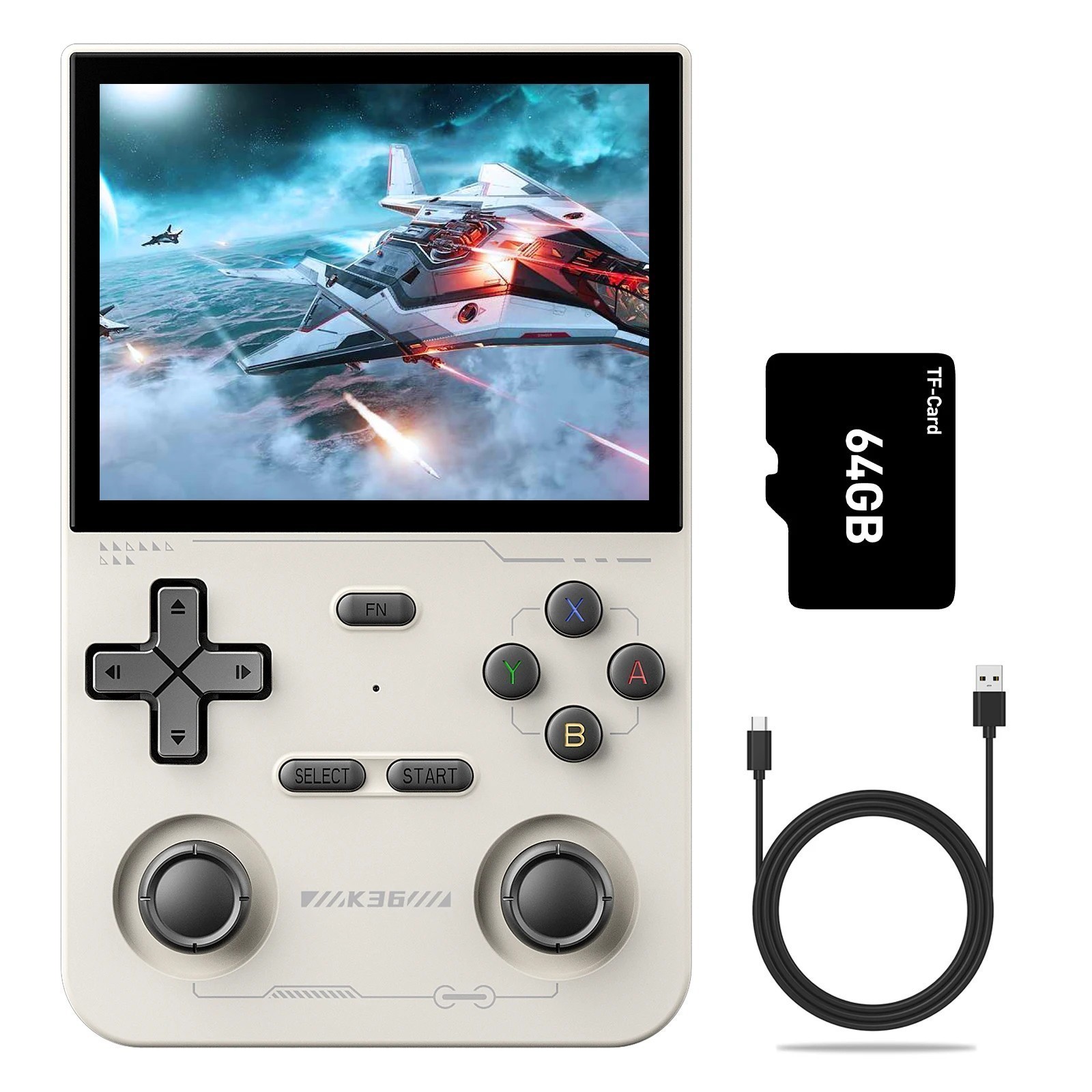 K36 Portable Handheld Game Console 3.5” IPS Screen Dual Joystick 16000 + Games