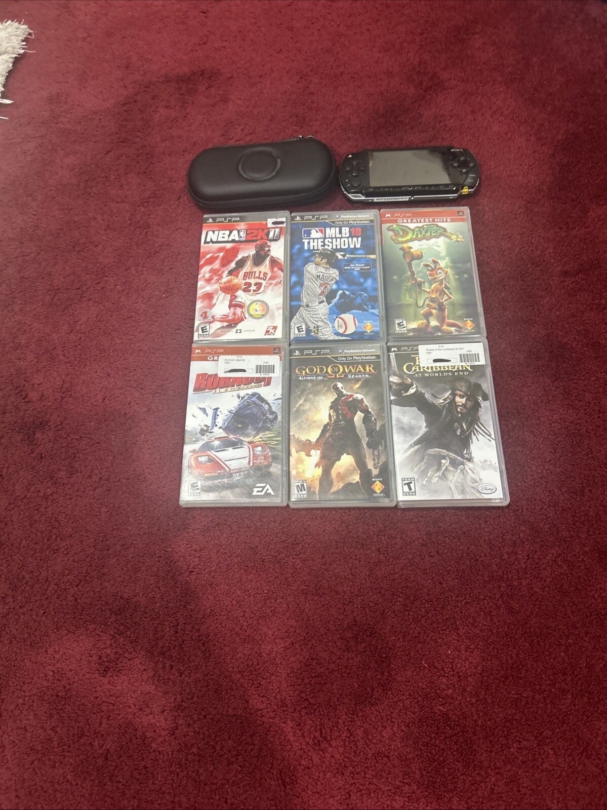 6 Games And PSP. FREE CASE ALSO INCLUDED