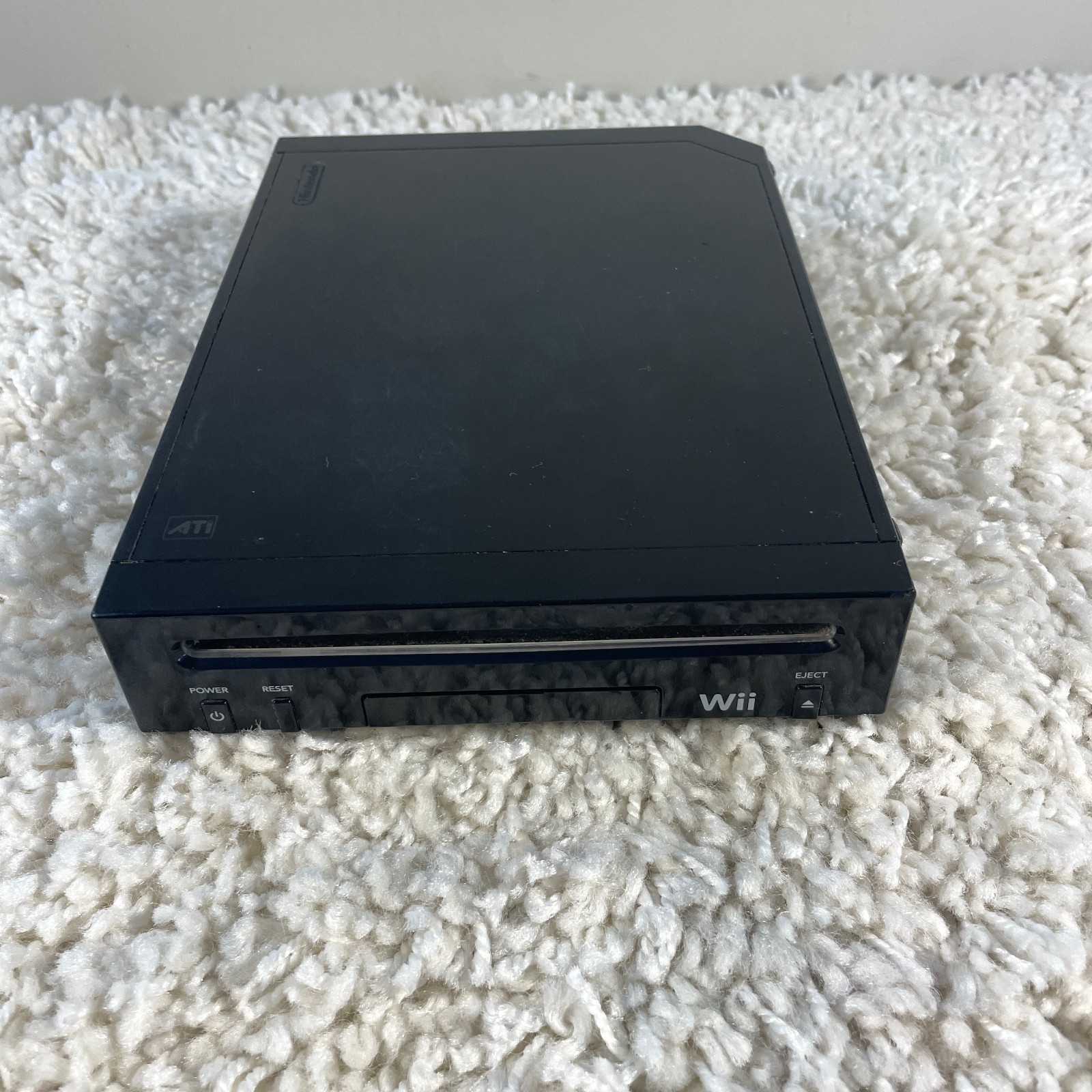 Nintendo Wii RVL-101 Black Replacement Console Only Tested and Working