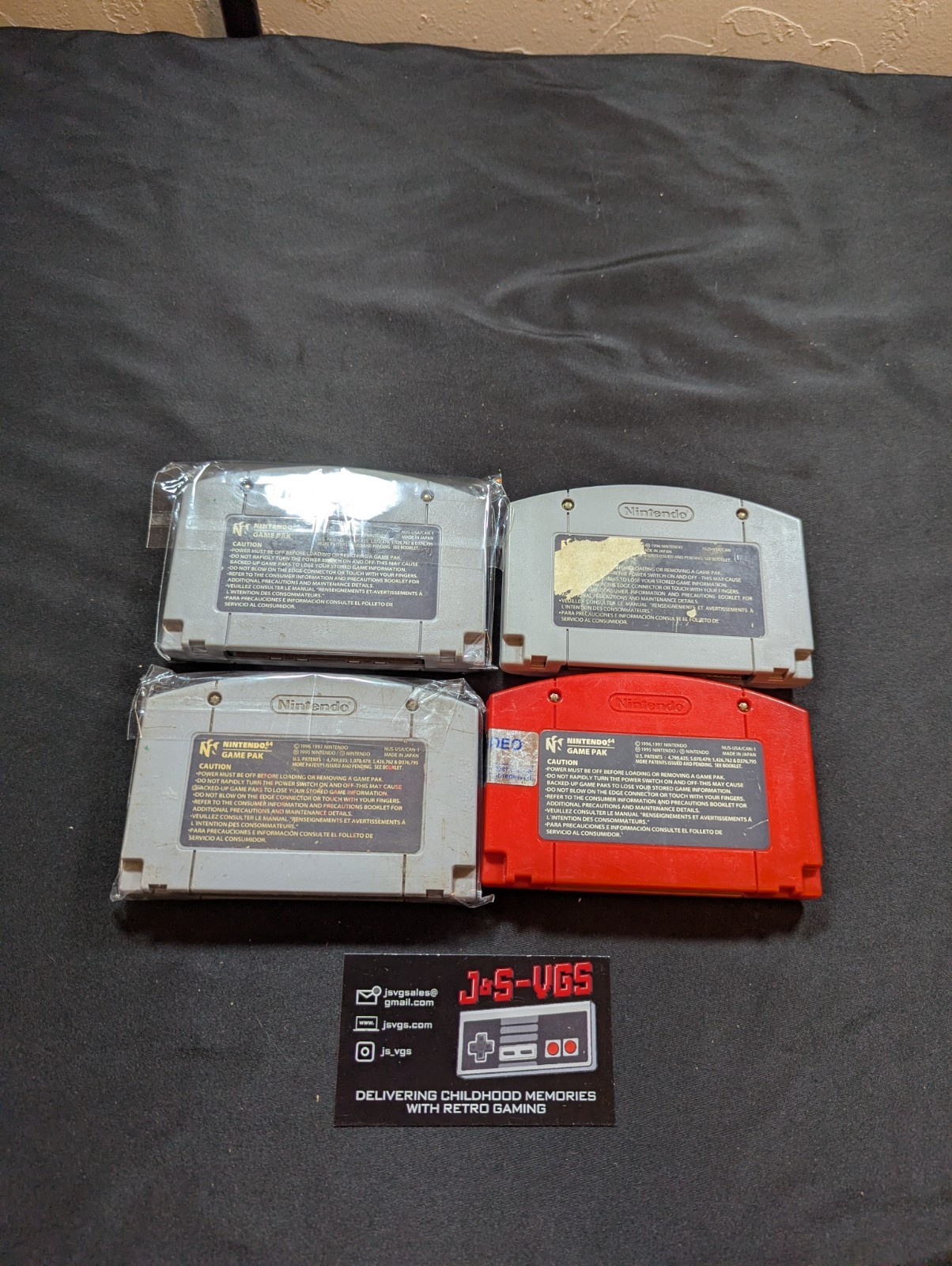 Nintendo 64 Console Bundle w/ 4 Games + 1 Controller & All Cables – Tested OEM