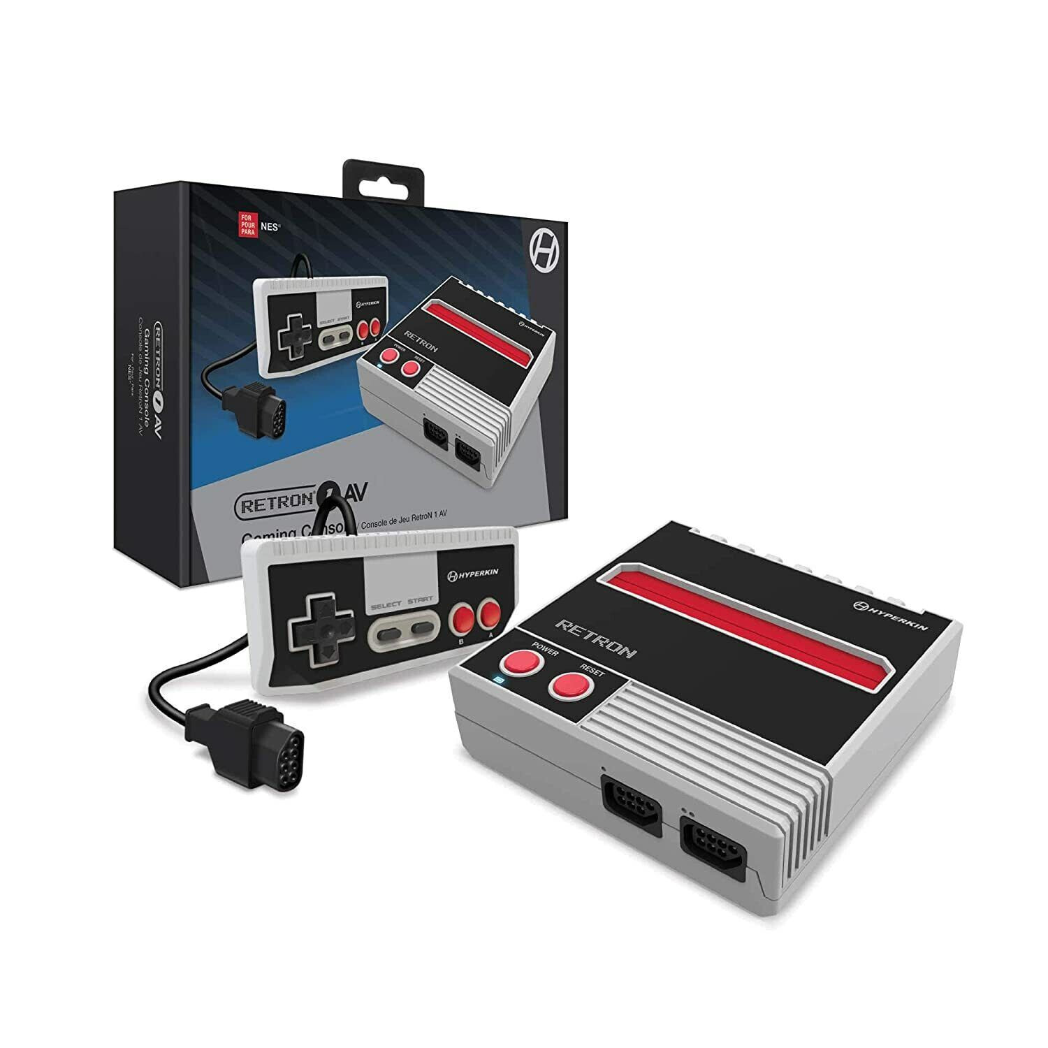 Hyperkin RetroN 1 AV Gaming Console for Nintendo NES Games – Gray