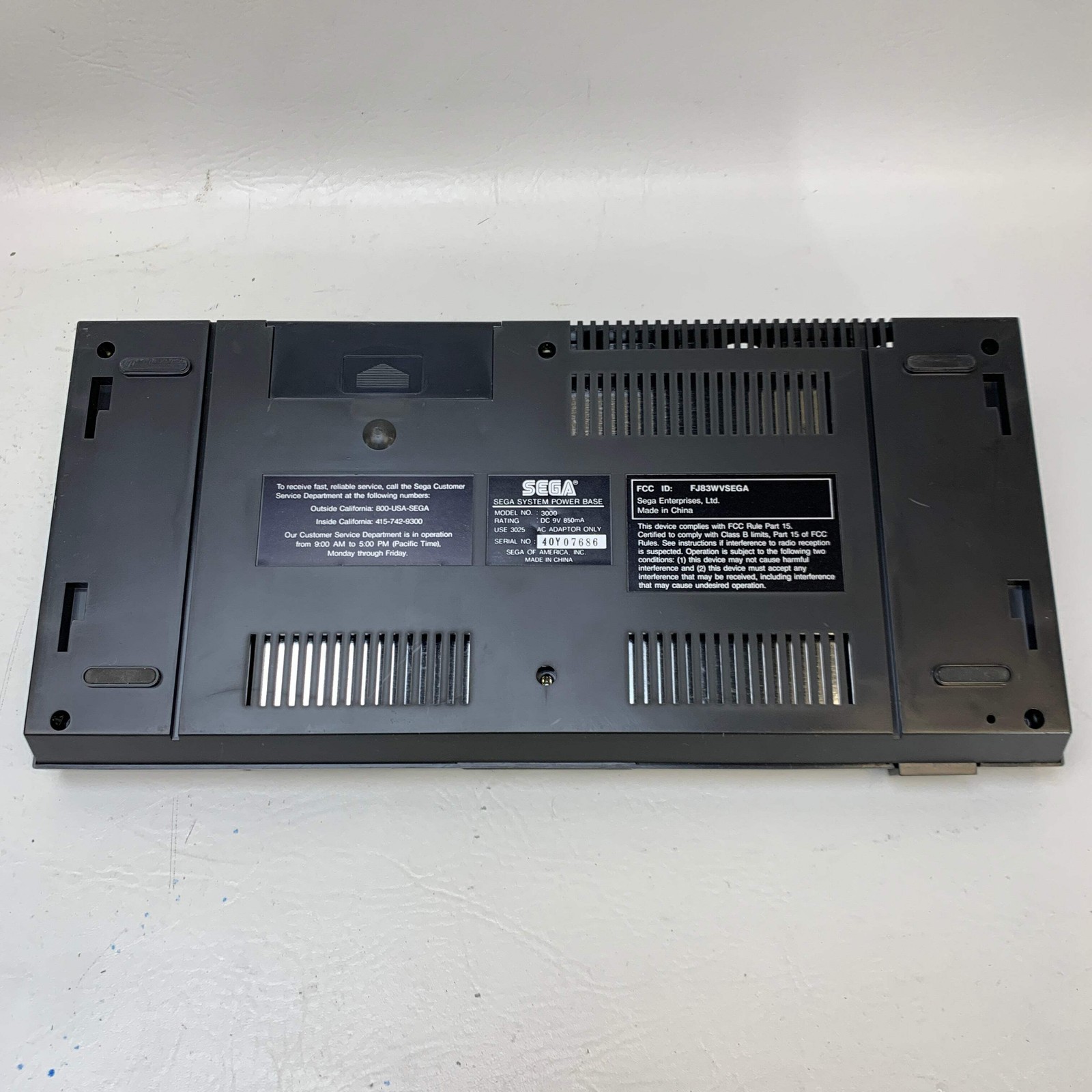 Sega Master System Console Gaming System Black 3000