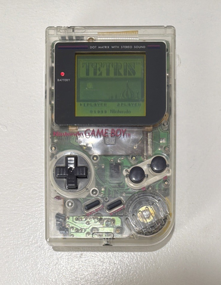 Nintendo Game Boy Original Console Play It Loud Clear Version