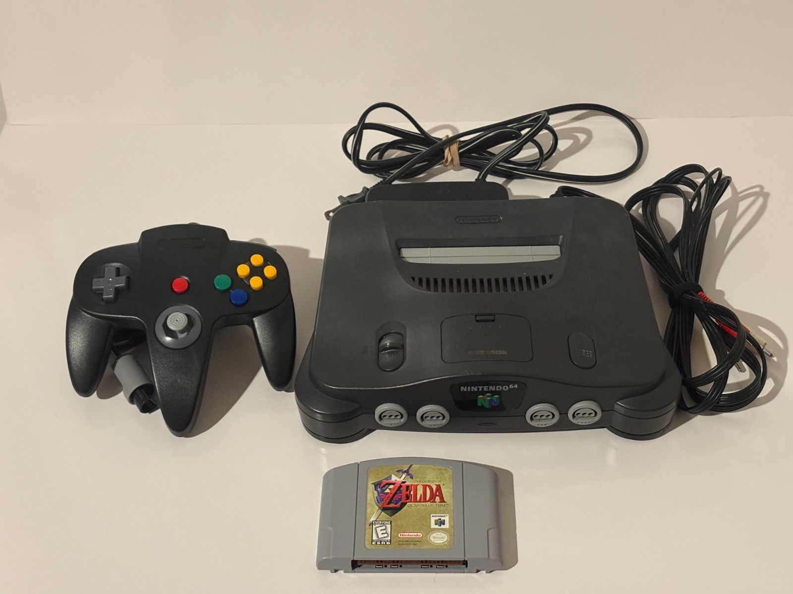 Nintendo 64 N64 Console Bundle – AUTHENTIC – Smash Bros Zelda Mario 64 – TESTED