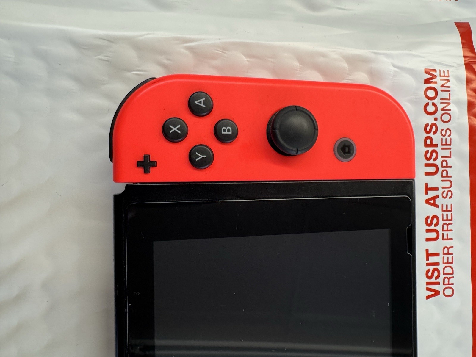 Nintendo Switch V2 Console Only HAC-001-01 Black | Cracked Screen Protector