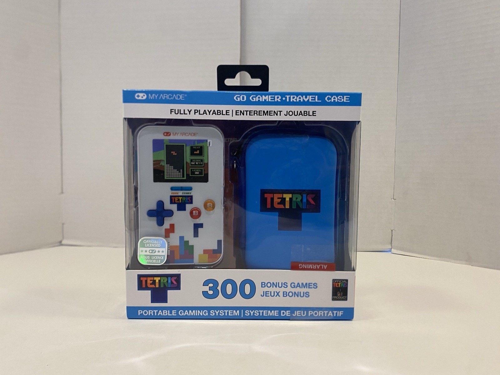 My Arcade Tetris Go Gamer Travel Case Portable Gaming System 300 Bonus Games NEW
