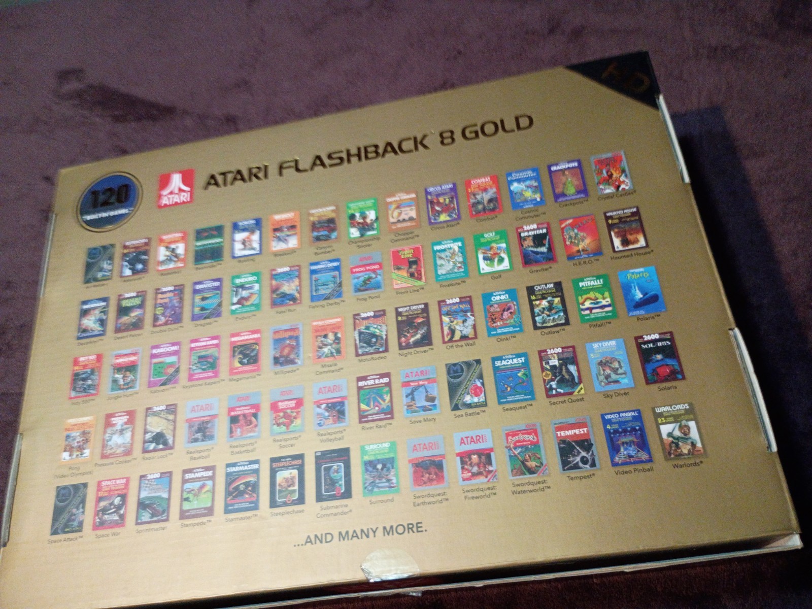 Atari Flashback 8 Gold Deluxe HD Console Wireless Controllers – Gold Used