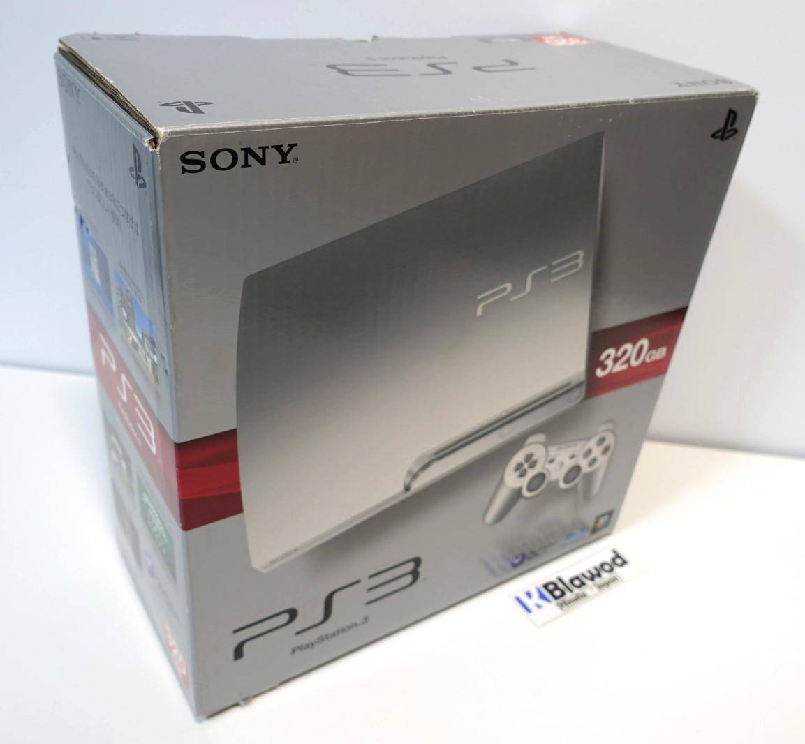 NEW SONY PlayStation 3 PS3 CECH-2500B satin silver Console 320GB Box F/S