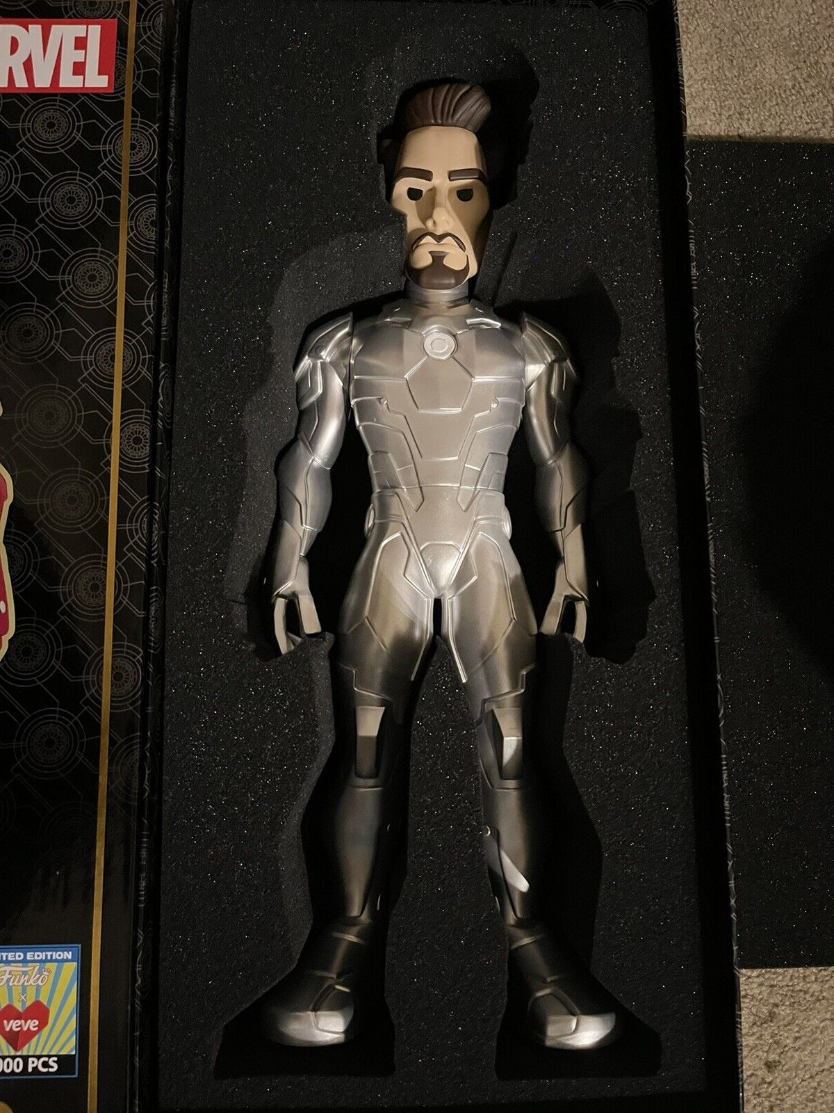 NEW FUNKO Vinyl GOLD 18″ Iron Man + Veve Code Silver Variant LE 650 Marvel 77375