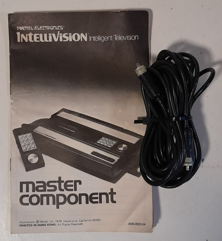 Intellivision Video Game console Bundle With Box Chord and Manual