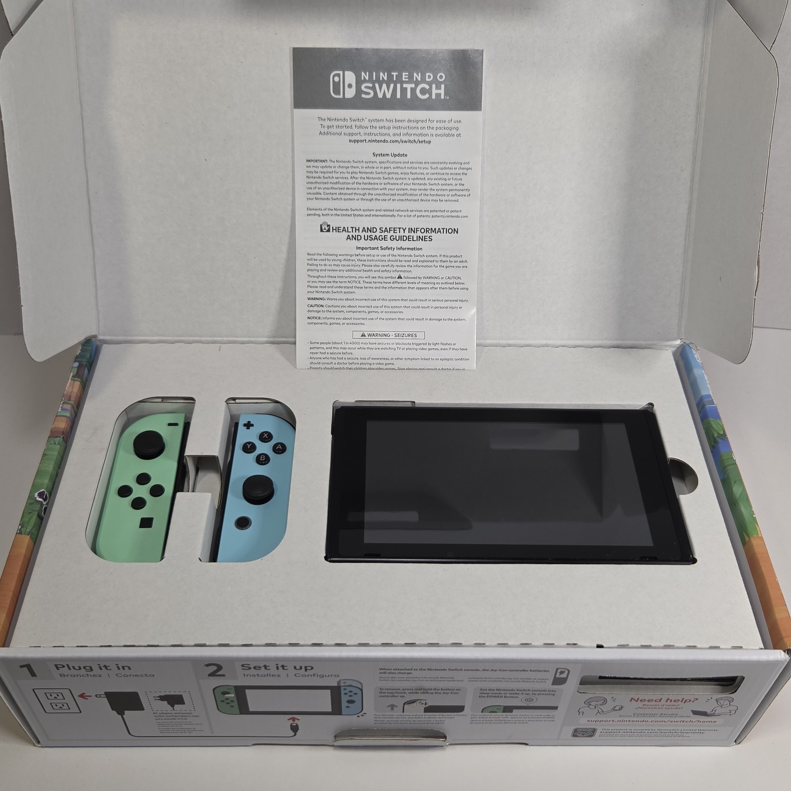 Nintendo Switch Animal Crossing Horizons Edition Console HAC-001 – Factory Reset