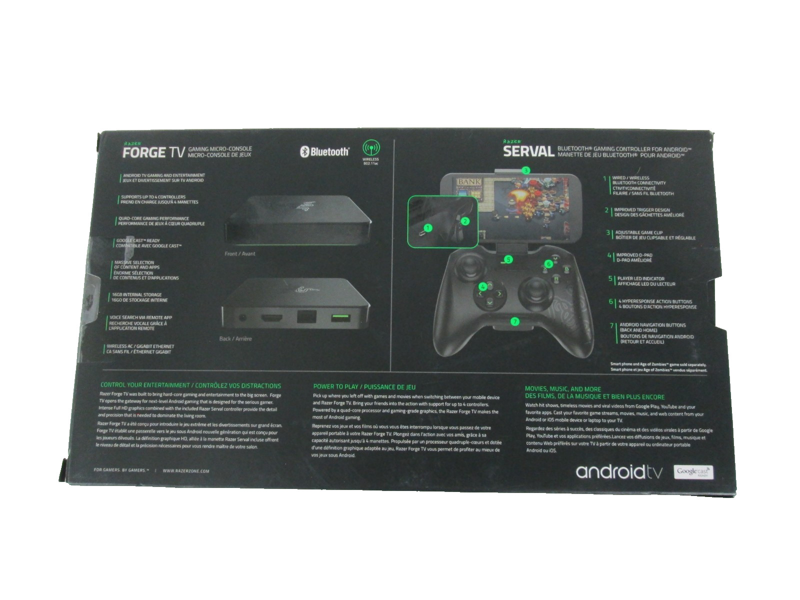 Razer Gaming Bundle Micro Console And Controller For Android Gaming New Open Box