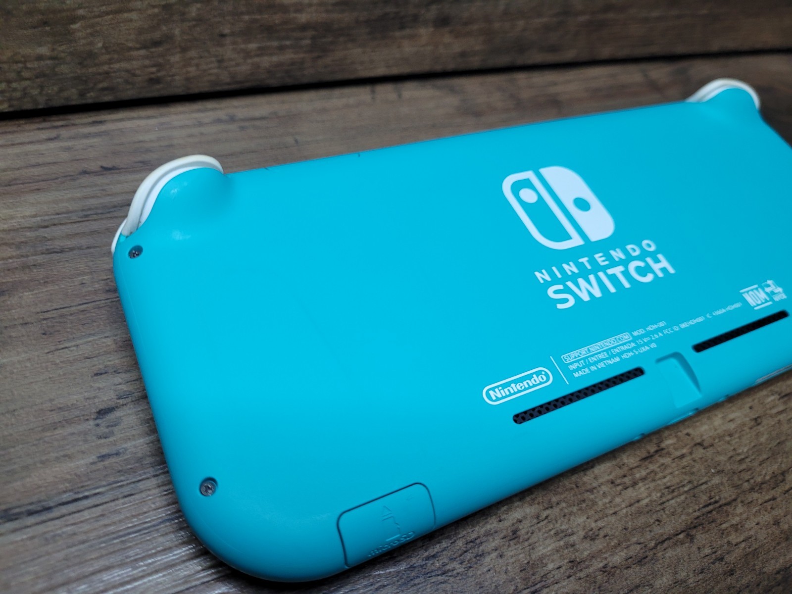 Nintendo Switch Lite Teal Turquoise Blue, OEM Charger, Case, Tested Works