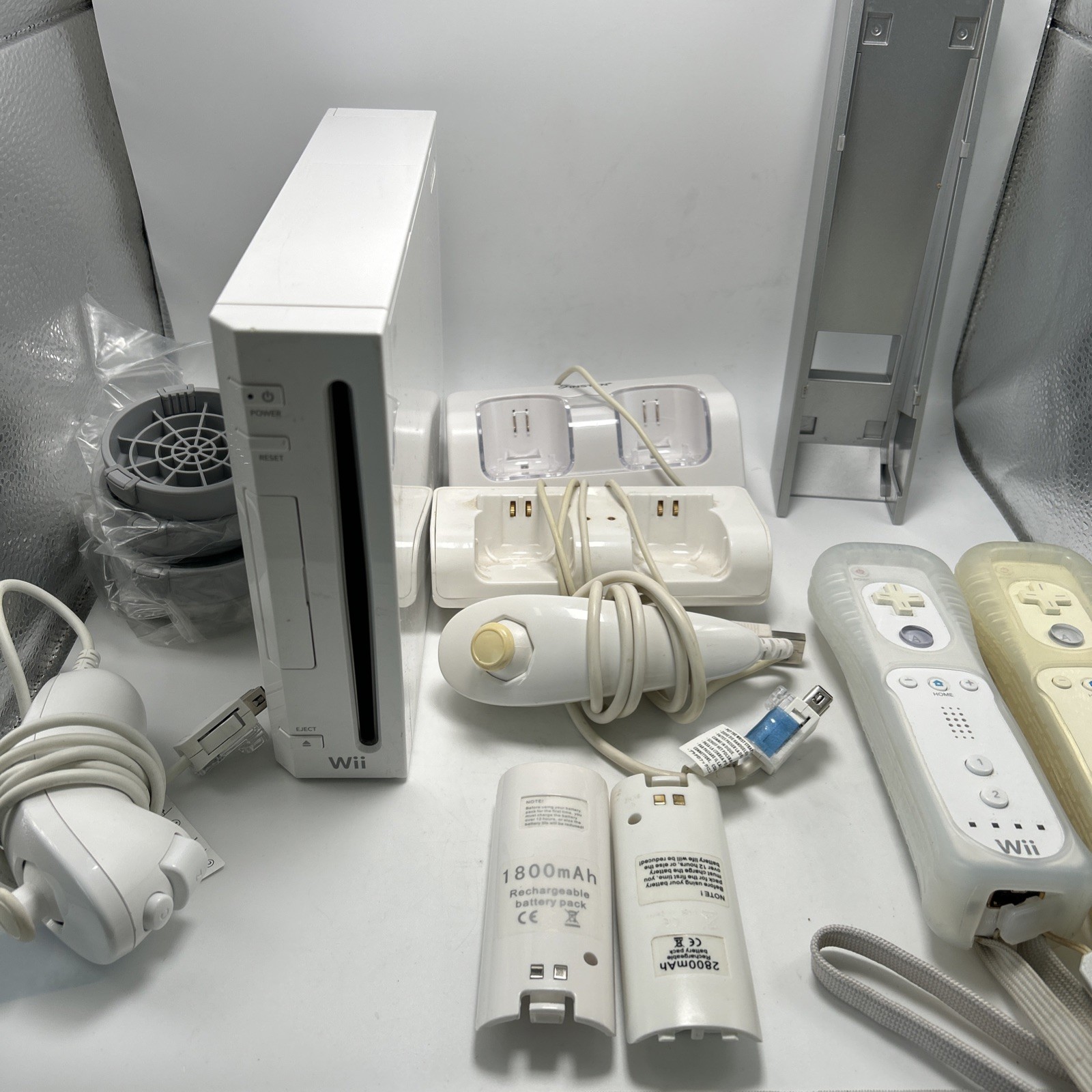 Nintendo Wii Console with Controllers Chargers And Battery Packs