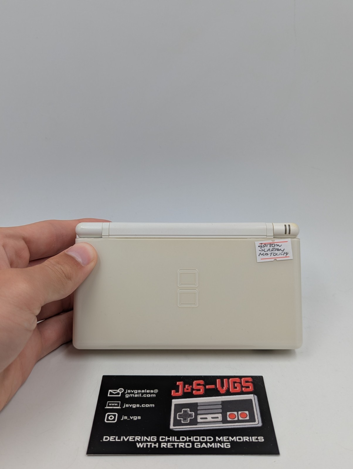 Nintendo DS Lite Polar White No Touch Screen AS IS Parts Repair