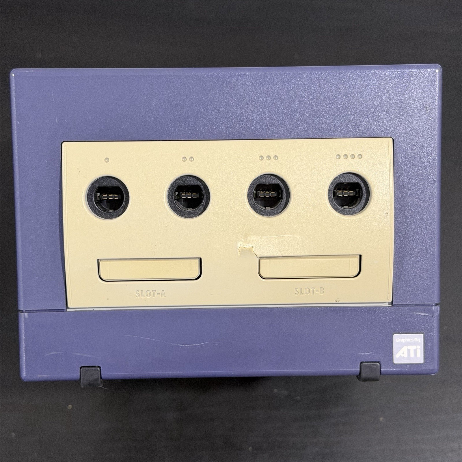 Nintendo GameCube Console Indigo with 3 Controller, Memory Card, Cables TESTED