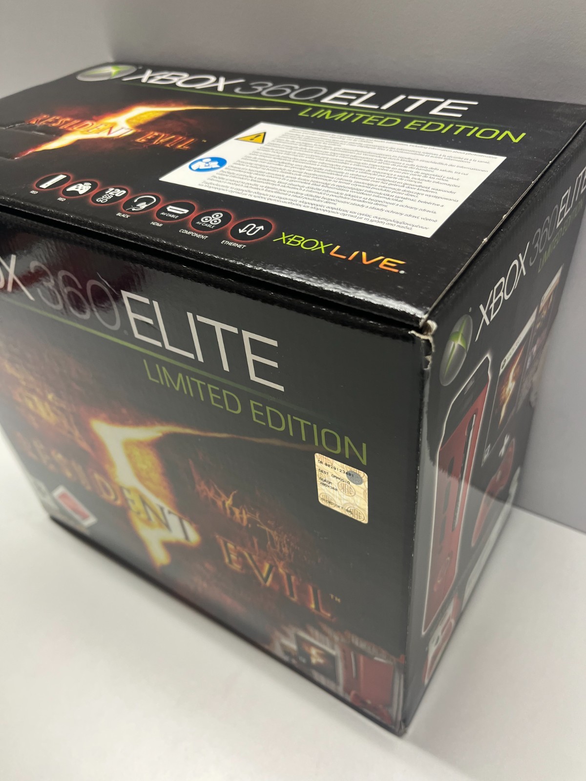 MICROSOFT XBOX 360 ELITE RESIDENT EVIL 5 EDITION 120GB RED CONSOLE NEW SEALED