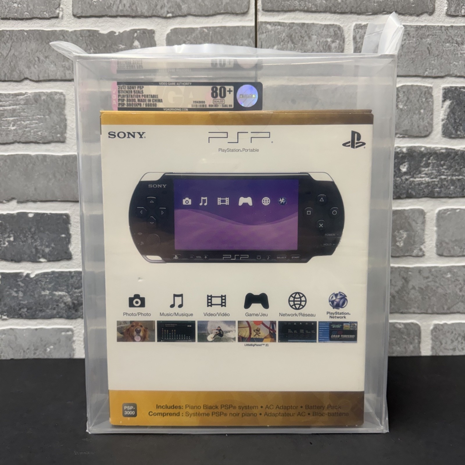 Sony PlayStation Portable PSP 3000 VGA Graded 80+ (9.0 A+) NEW Factory Sealed