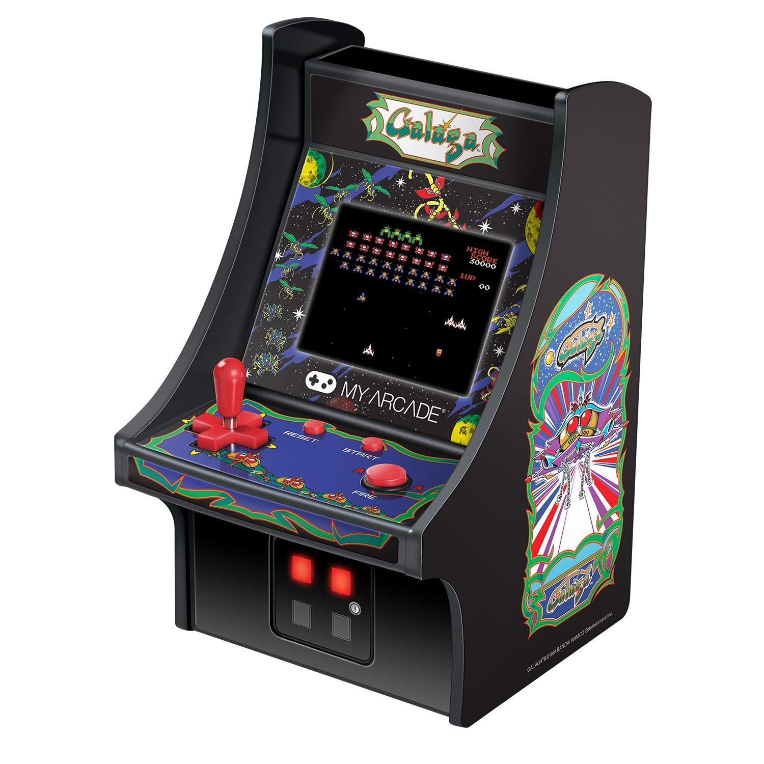 My Arcade Micro Player Mini Arcade Machine Galaga Video Game, Fully Playable,…