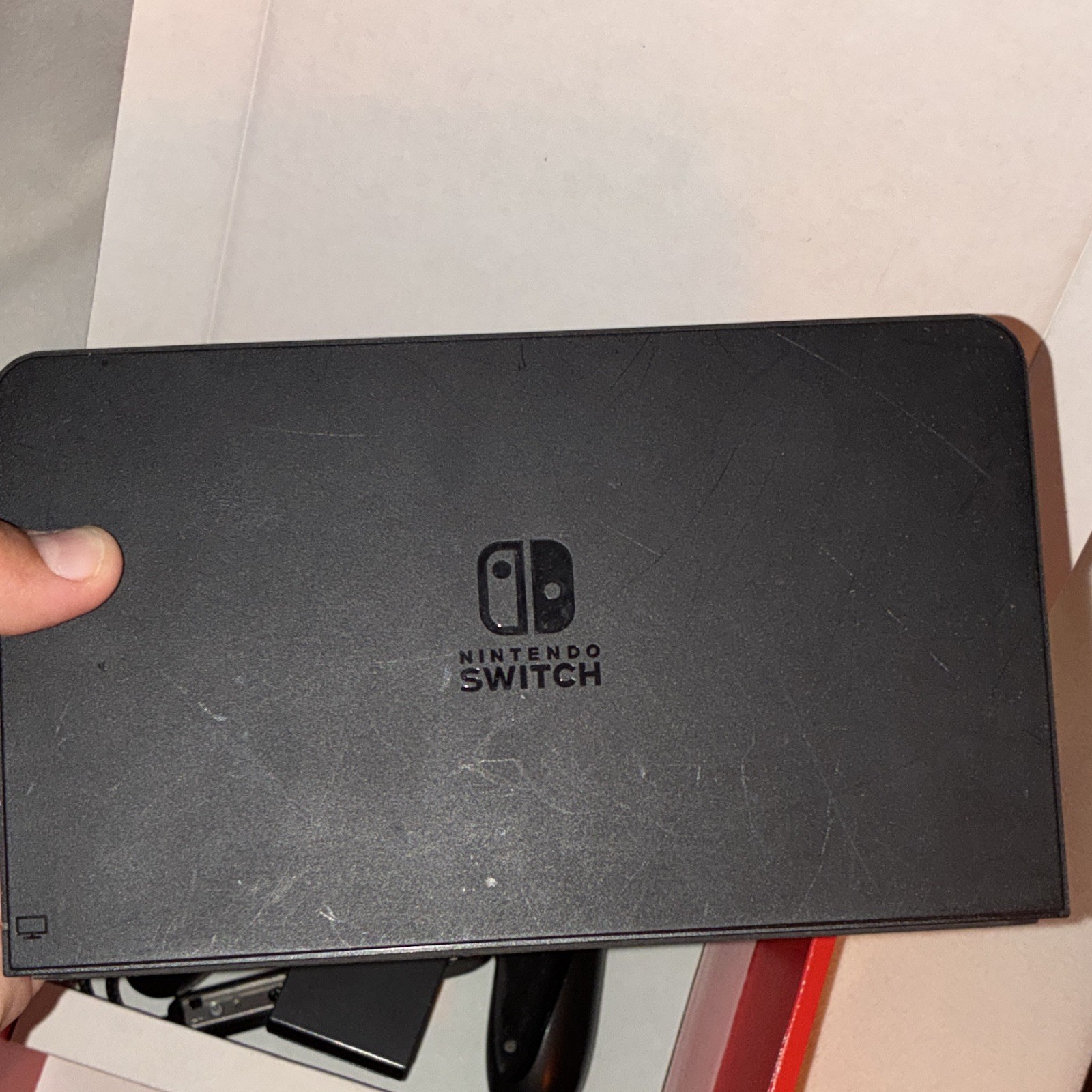 Nintendo Switch OLED Model 64GB Console Neon Red/Blue Joy-Con Dock Smash Bros