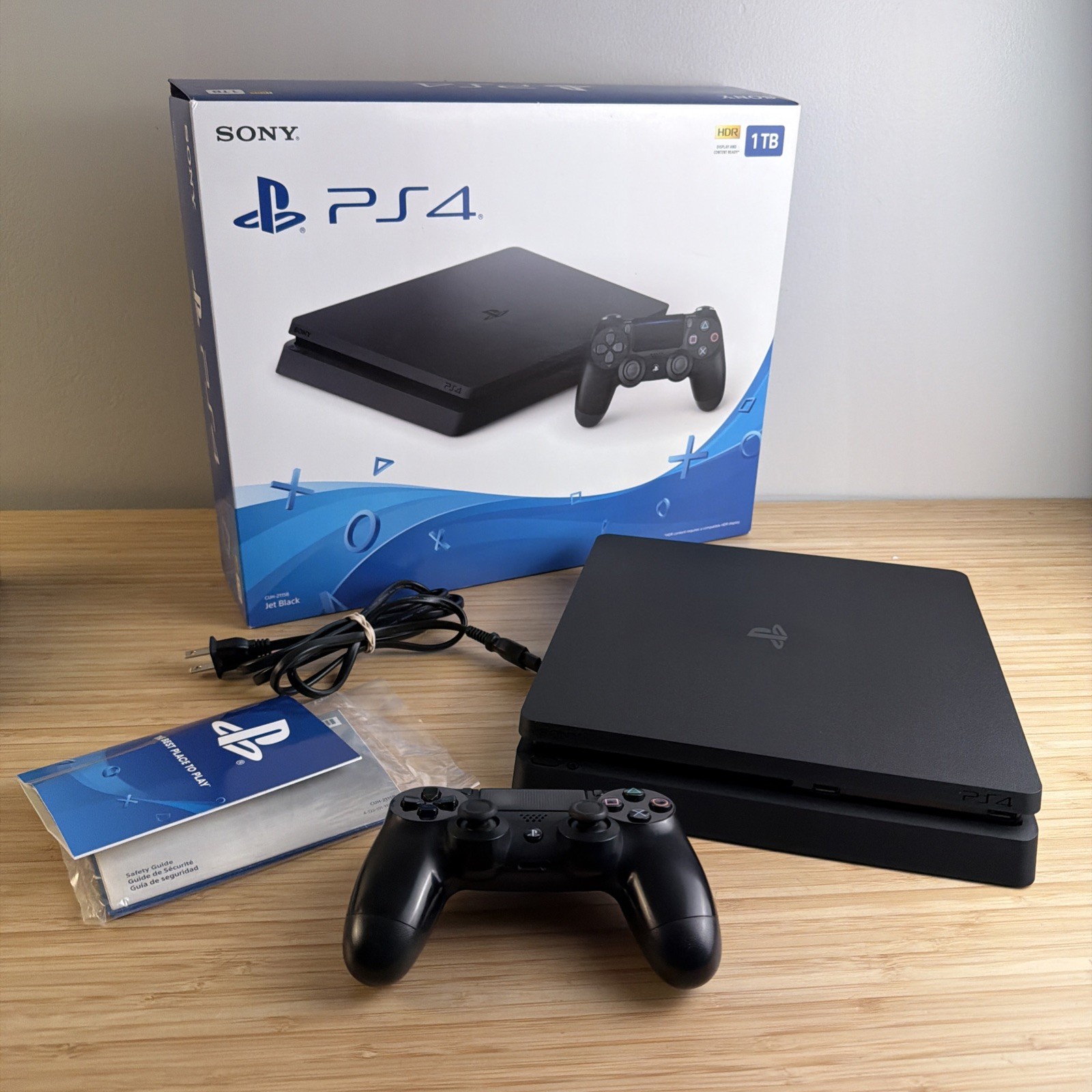 Sony PlayStation 4 Slim PS4 1TB Black Console Gaming System CUH-2215B