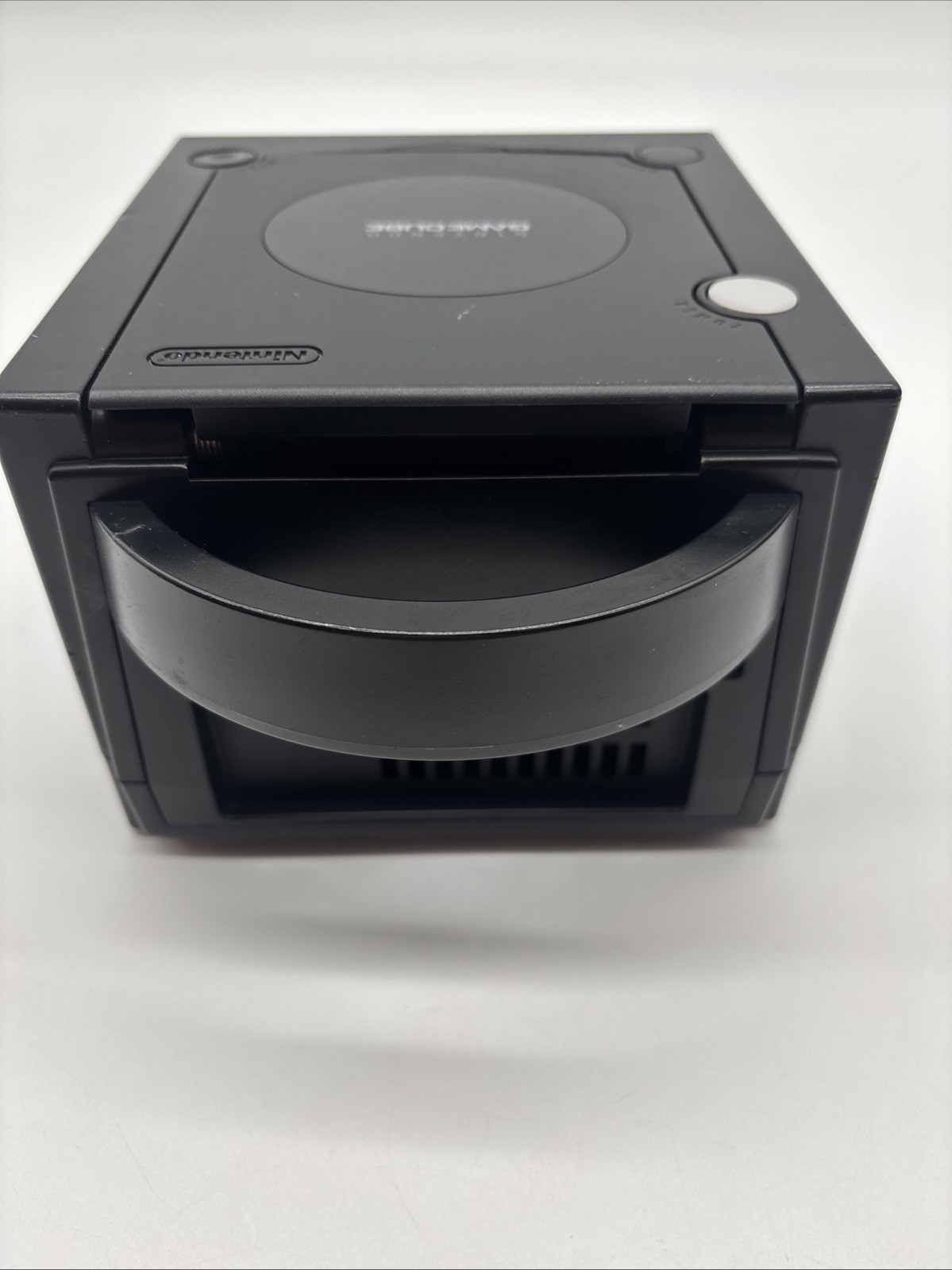 Nintendo GameCube Black Console DOL-001 w/ Box,AC adapter No Controller&AV Cable