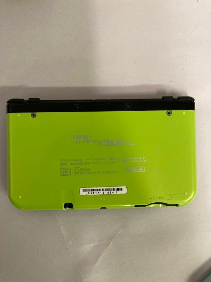 Nintendo New 3DS LL XL Lime Black Region Free Console Only Rank C