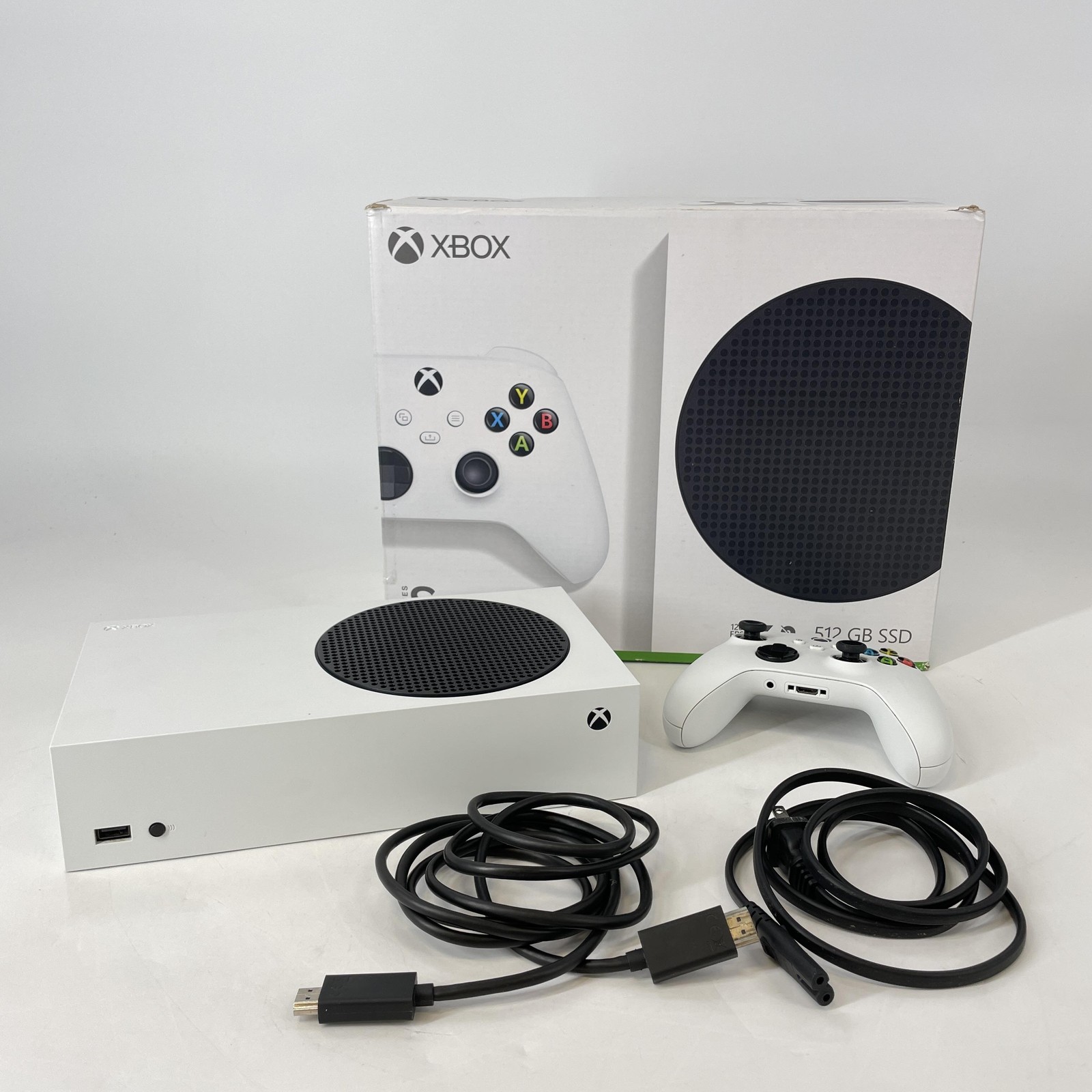 Microsoft Xbox Series S Console White 512GB w/ Controller/HDMI – Very Good