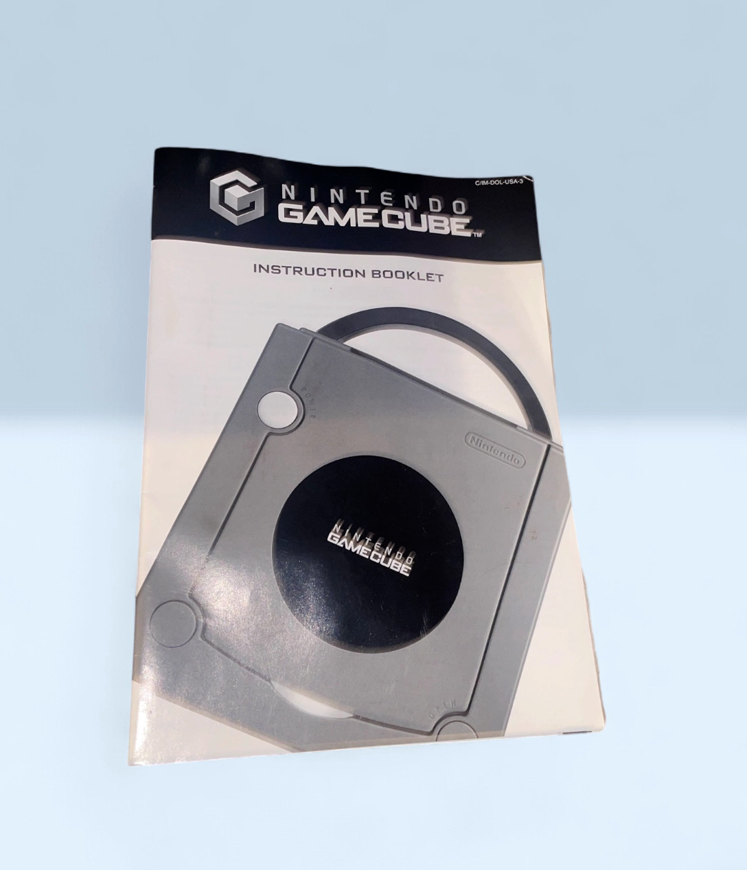 Nintendo GameCube Silver w/ Game Boy Player Controller Manual Power Cords Tested