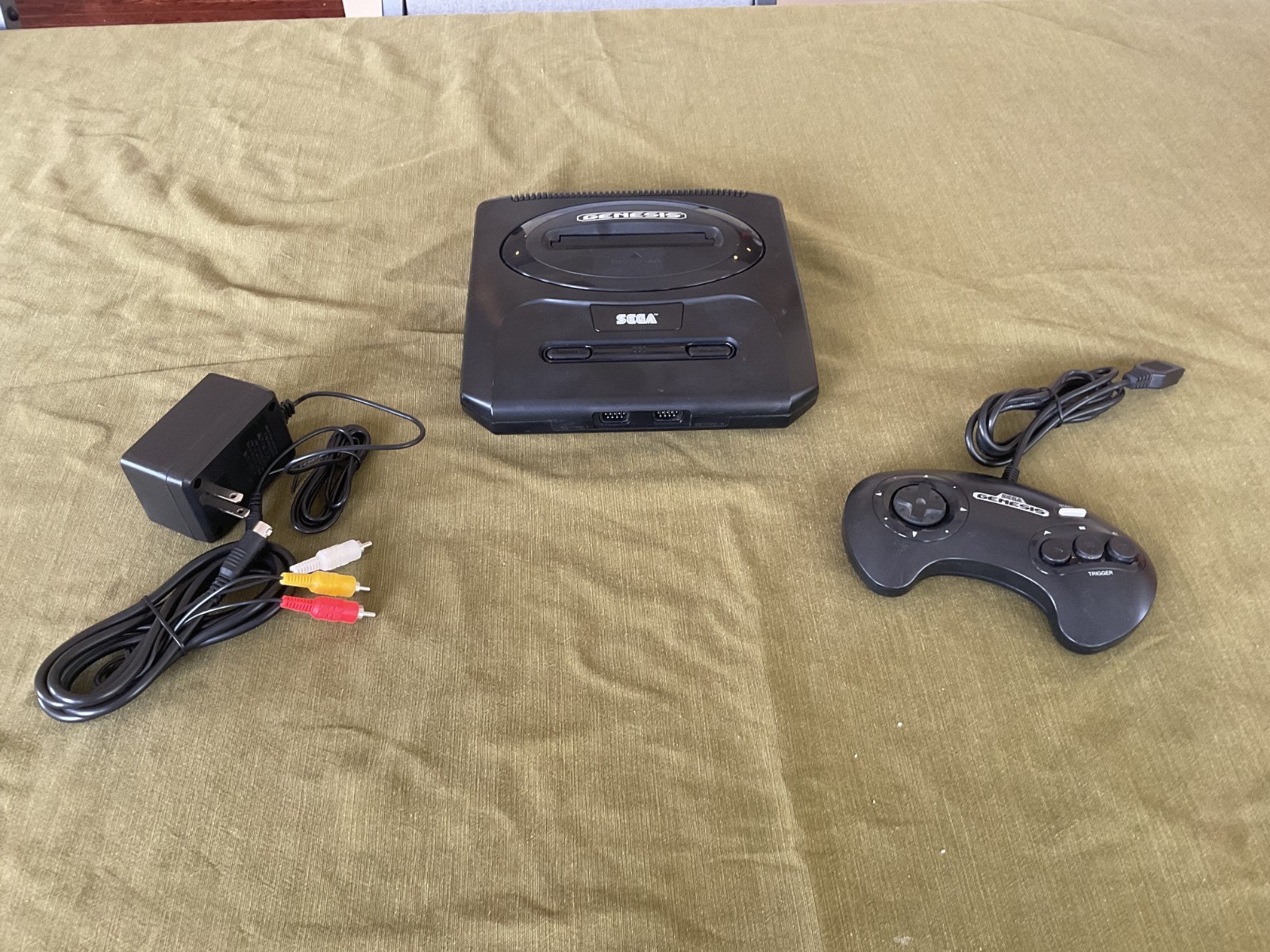 Sega Genesis Model 2 with OEM Controller and Non-OEM Cables