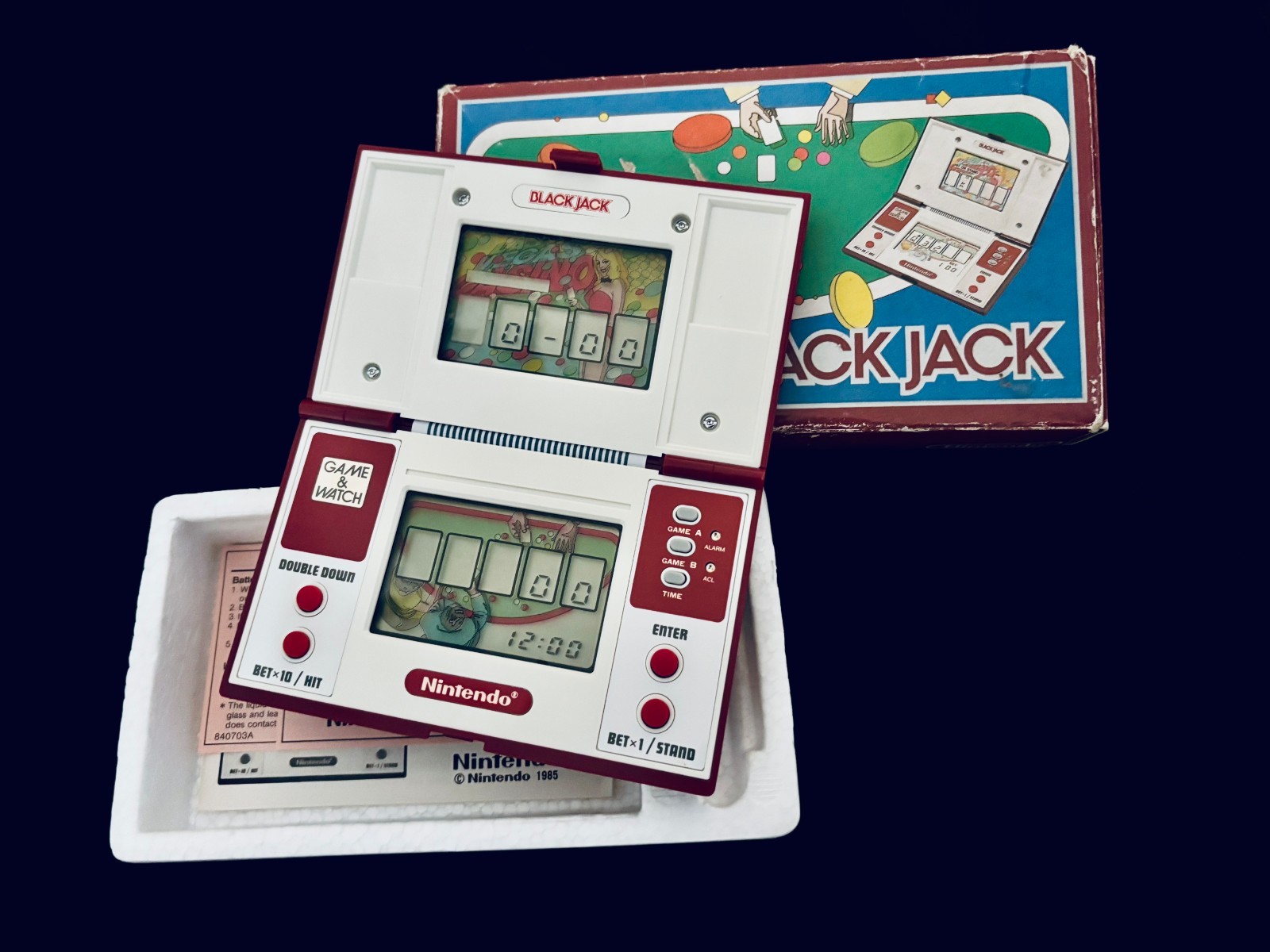 Nintendo Game&Watch BLACKJACK electronic casino collector classic toy gift hobby