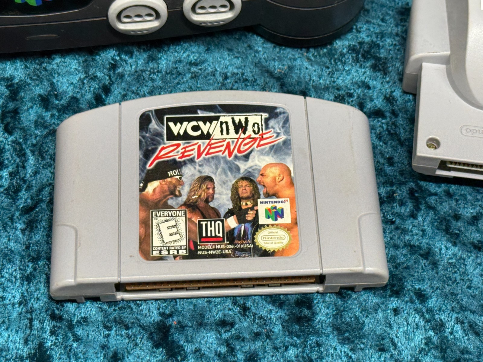 Nintendo 64 N64 Console System Bundle WCW NWO Controller Cables Tested NUS-001
