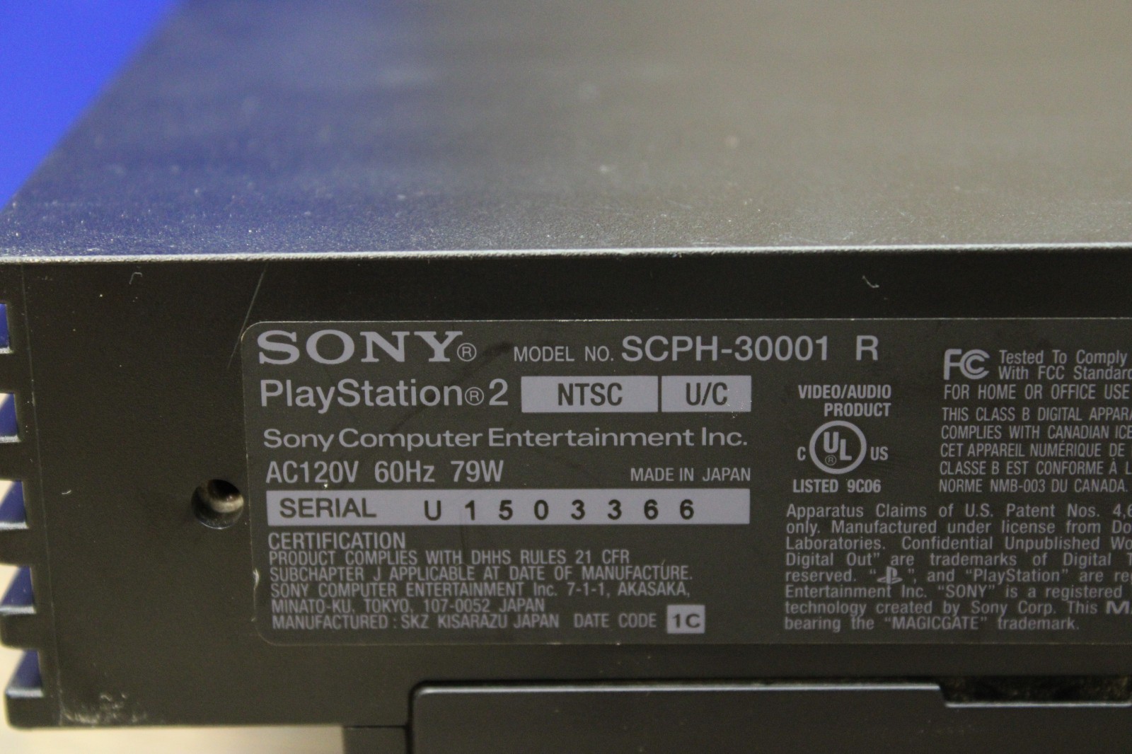 Sony PlayStation 2 PS2 SCPH-30001 R Video Game Console with Box – Tested CLEAN