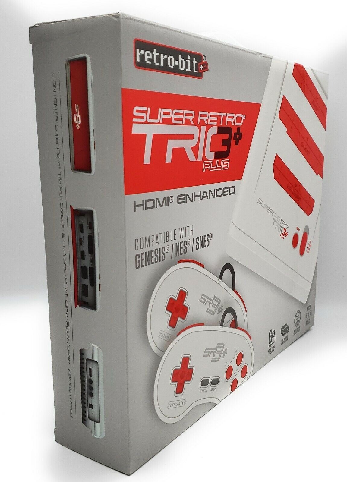 Super Retro Trio Plus+ HD Console NES SNES Sega Genesis (Mega Drive) BRAND NEW!