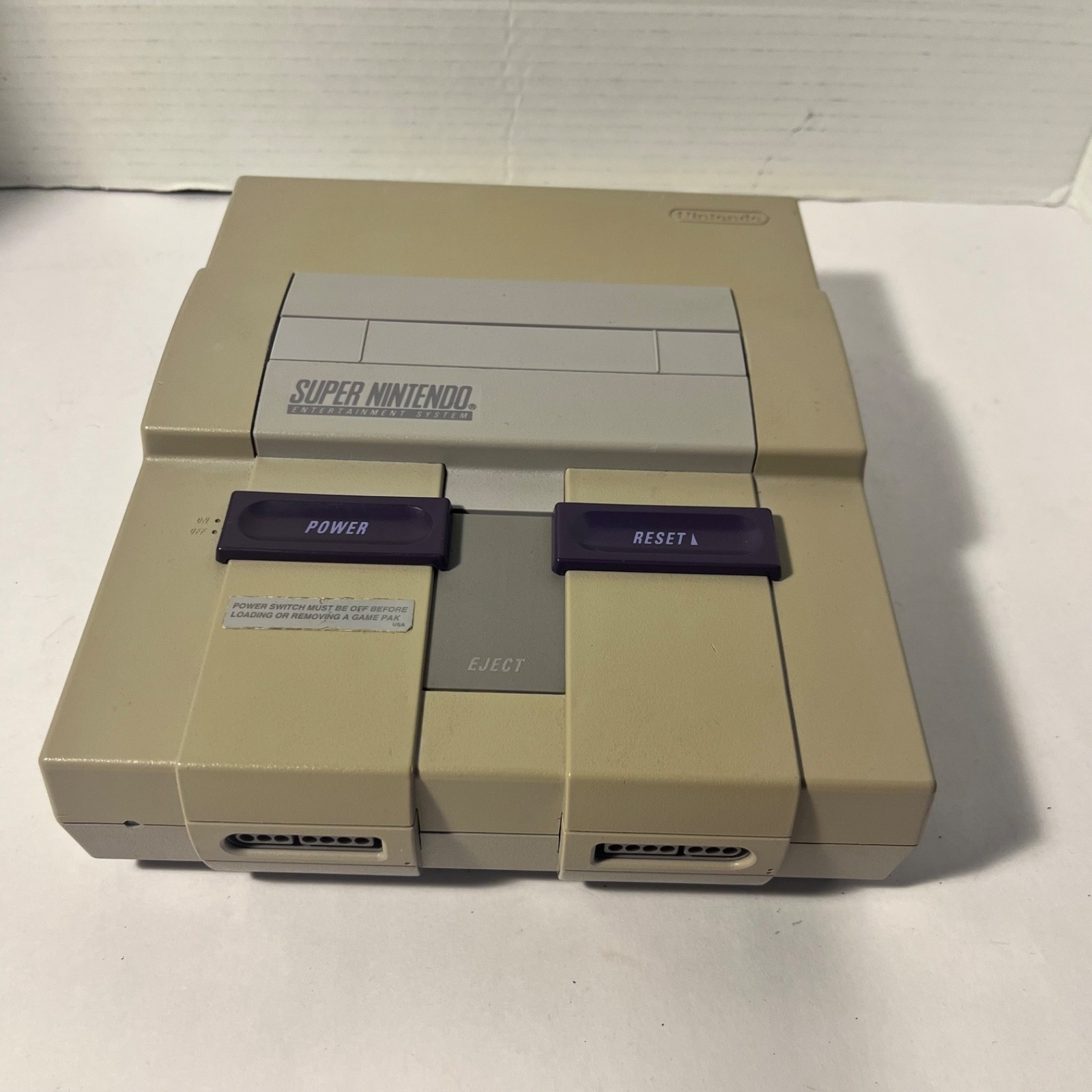 Nintendo Super NES SNES Console SNS-001 Video Game Cosole ONLY. Untested/As Is