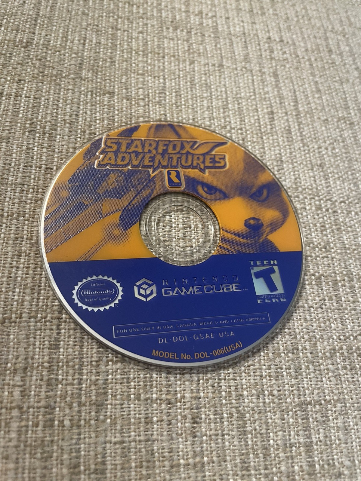 Nintendo GameCube Console Black Tested With Travel Bag and Starfox Adventures