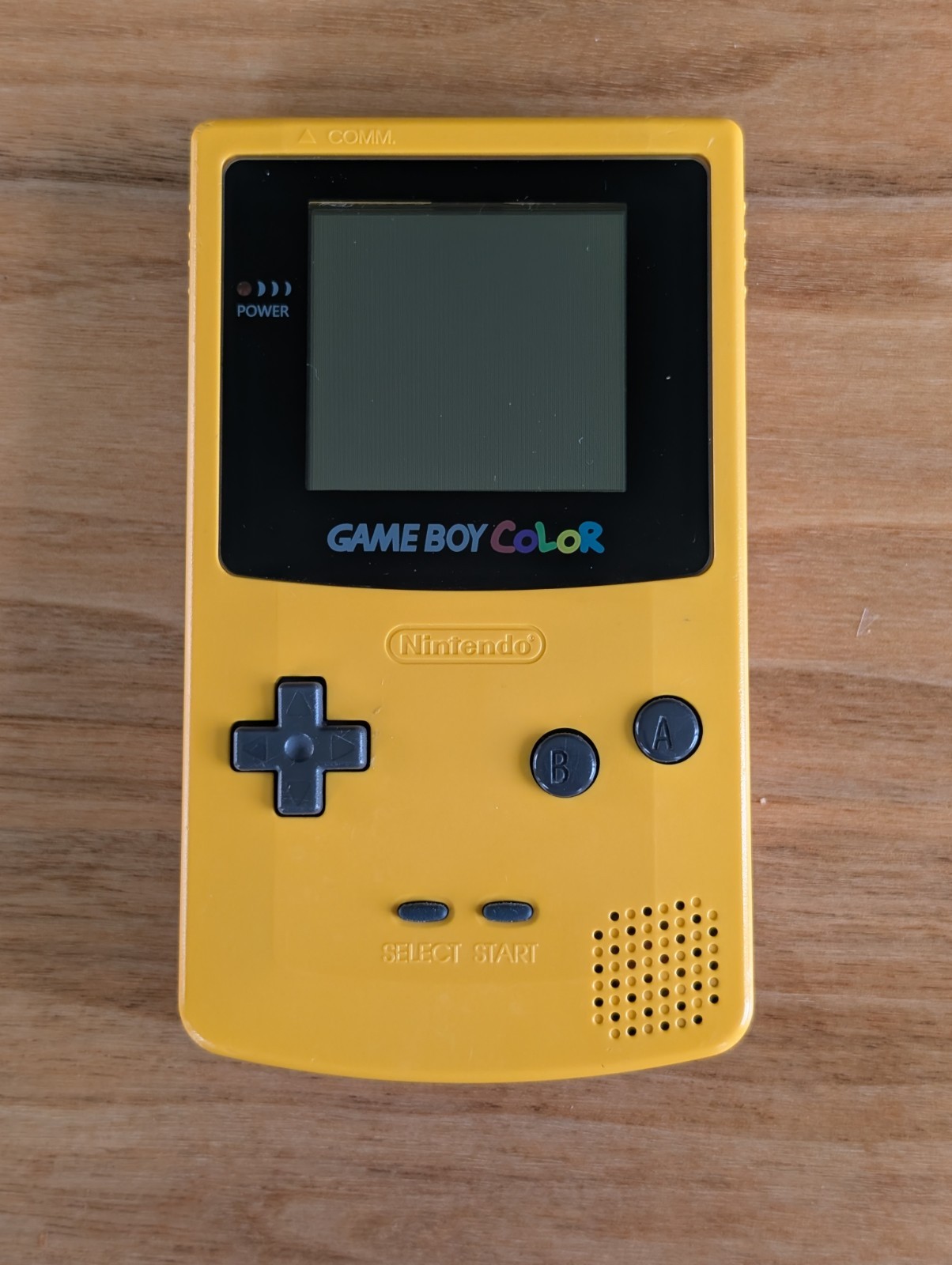 Game Boy Color Dandelion Yellow Tested Battery Cover Glass Lens