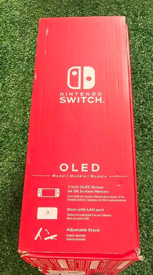 Nintendo Switch OLED HEG-001 Console Complete Bundle MINT with Pokémon Diamond